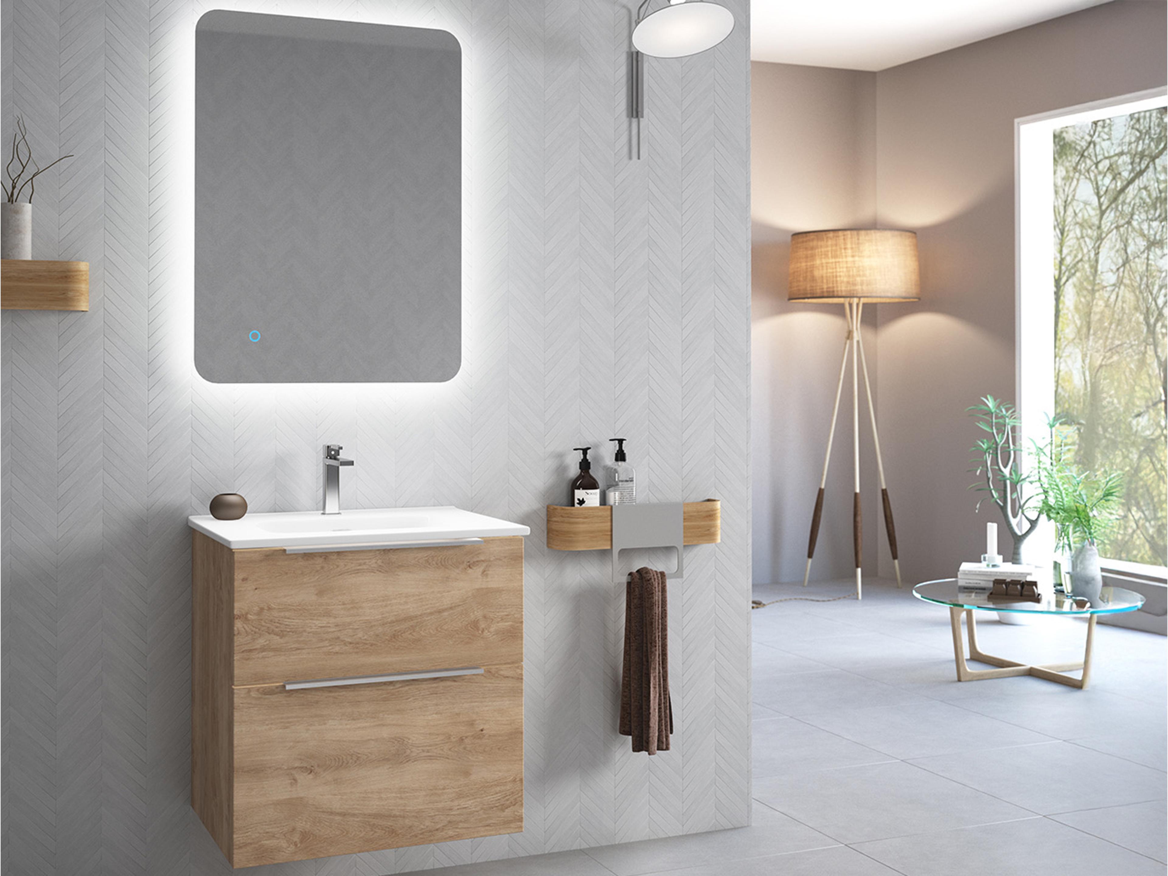 WS Bath Collections Dalia Natural Oak Vanity