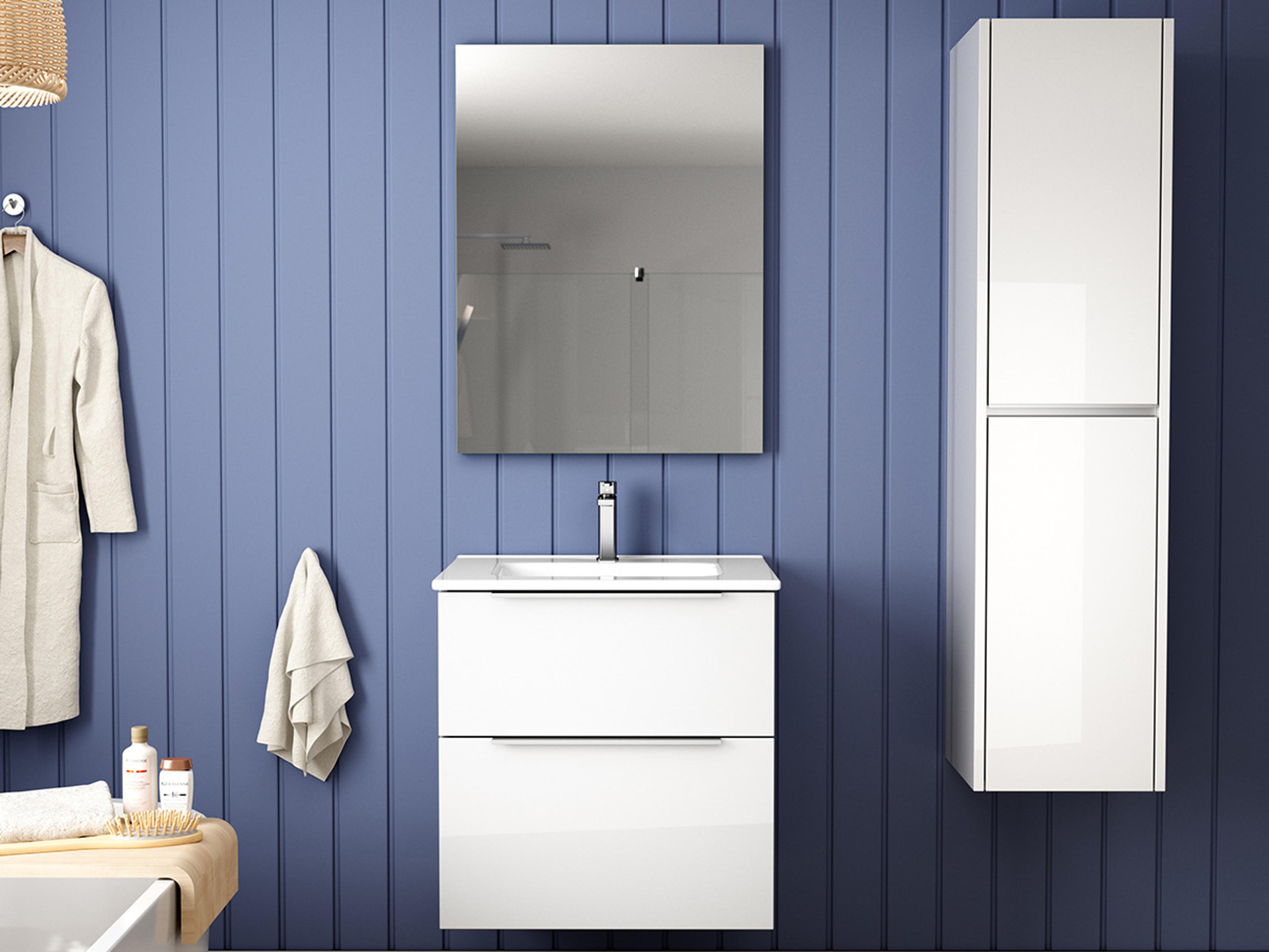 WS Bath Collections Dalia Glossy White Vanity