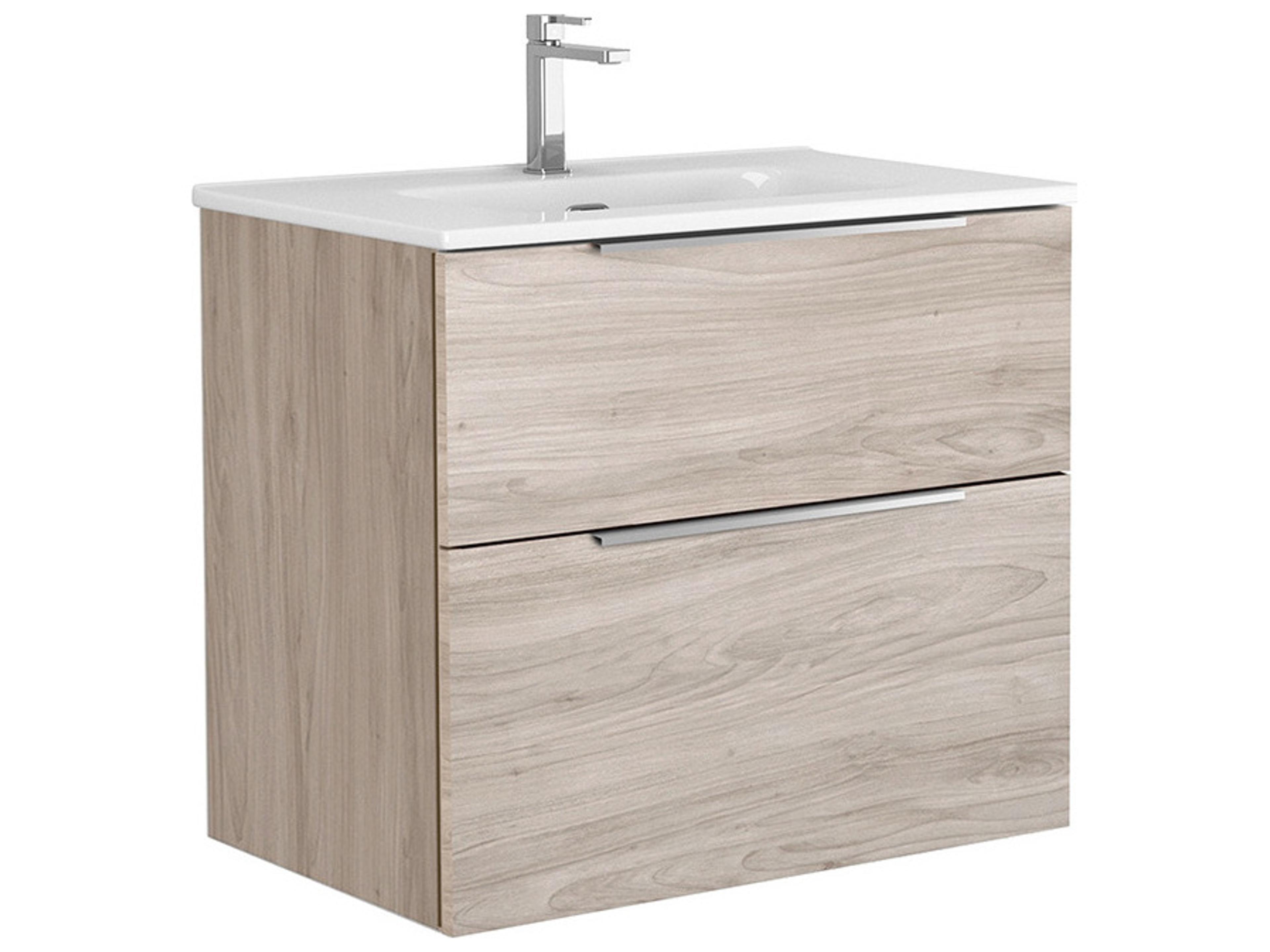 Dalia Wall Mounted Vanity Modern Grey Pine