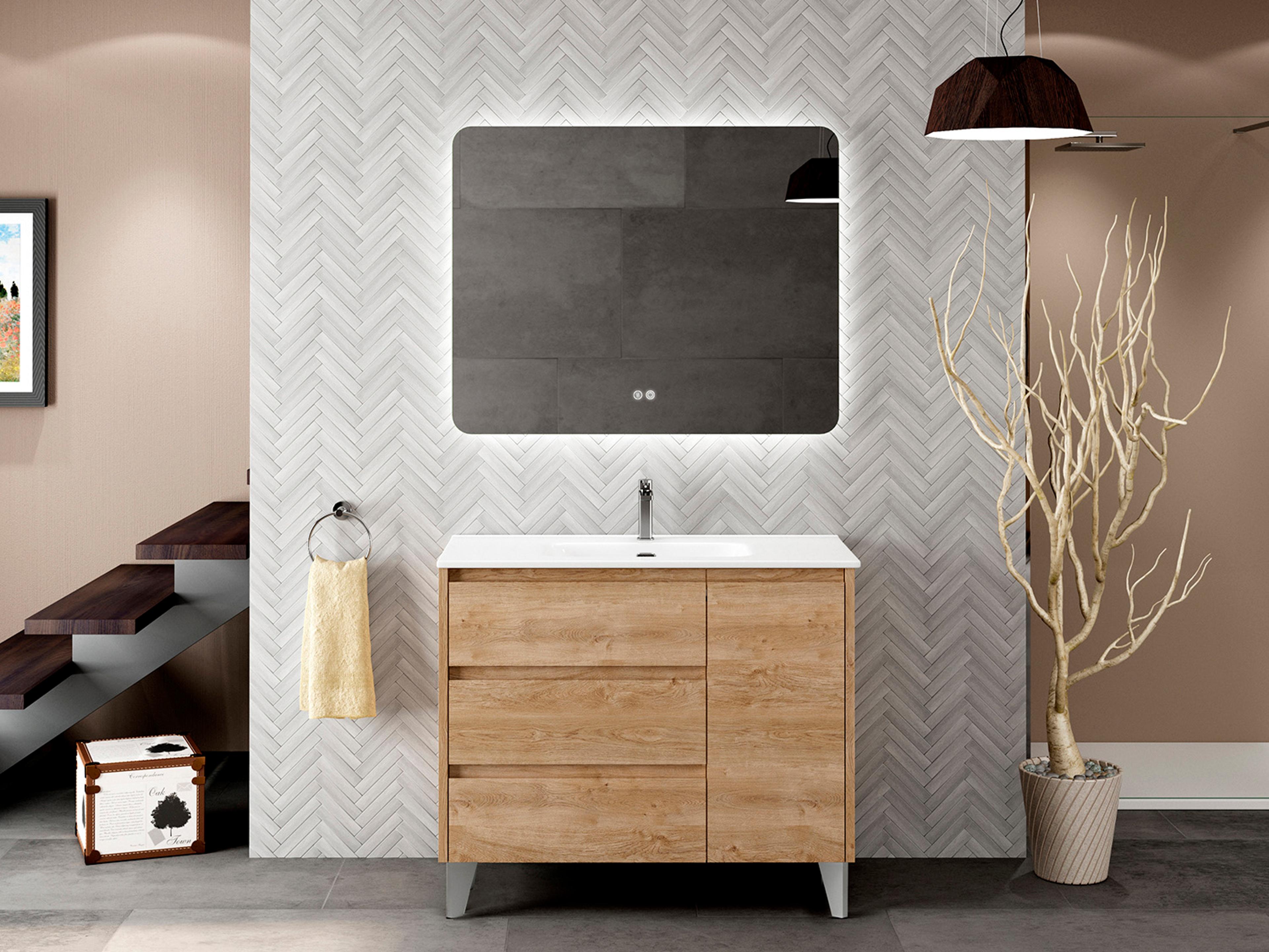 WS Bath Collections Lila Natural Oak Vanity