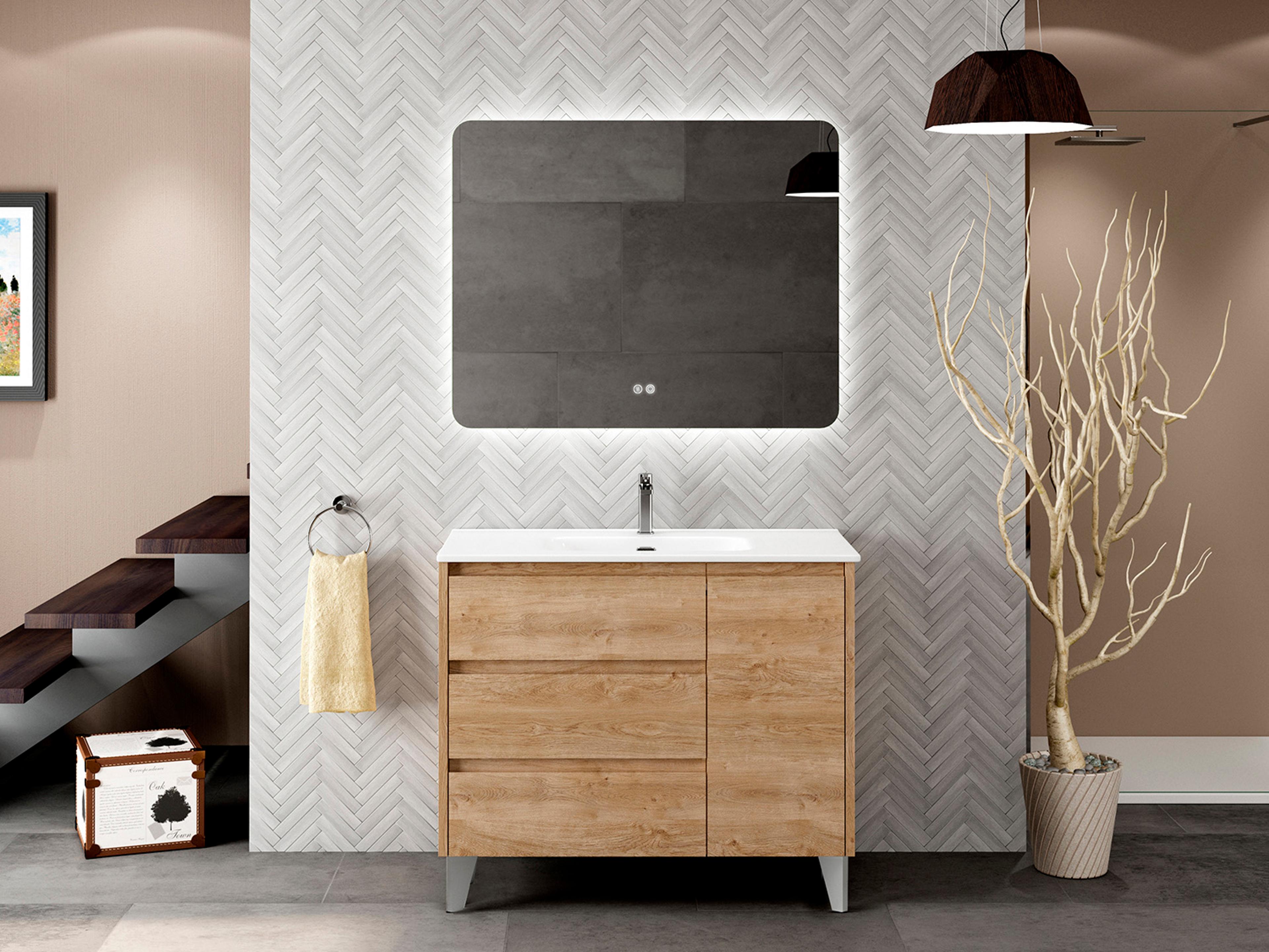 WS Bath Collections Lila Natural Oak Vanity