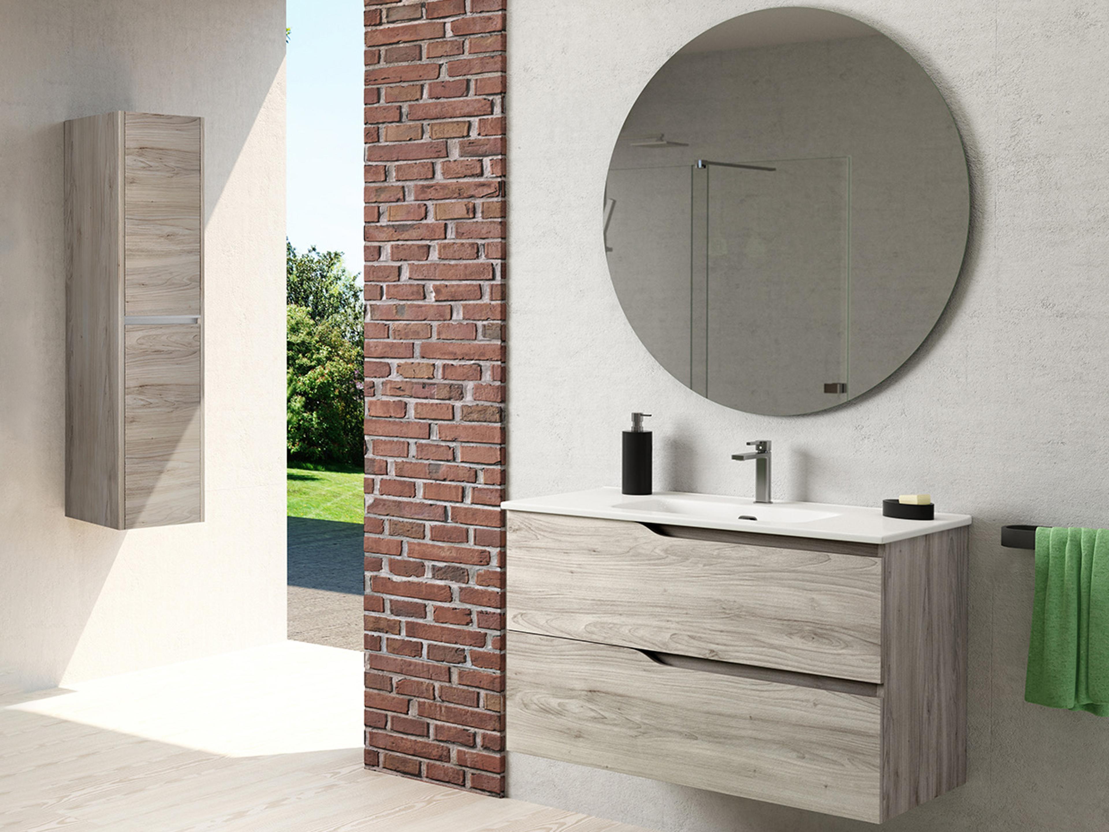 WS Bath Collections Menta Grey Pine Vanity