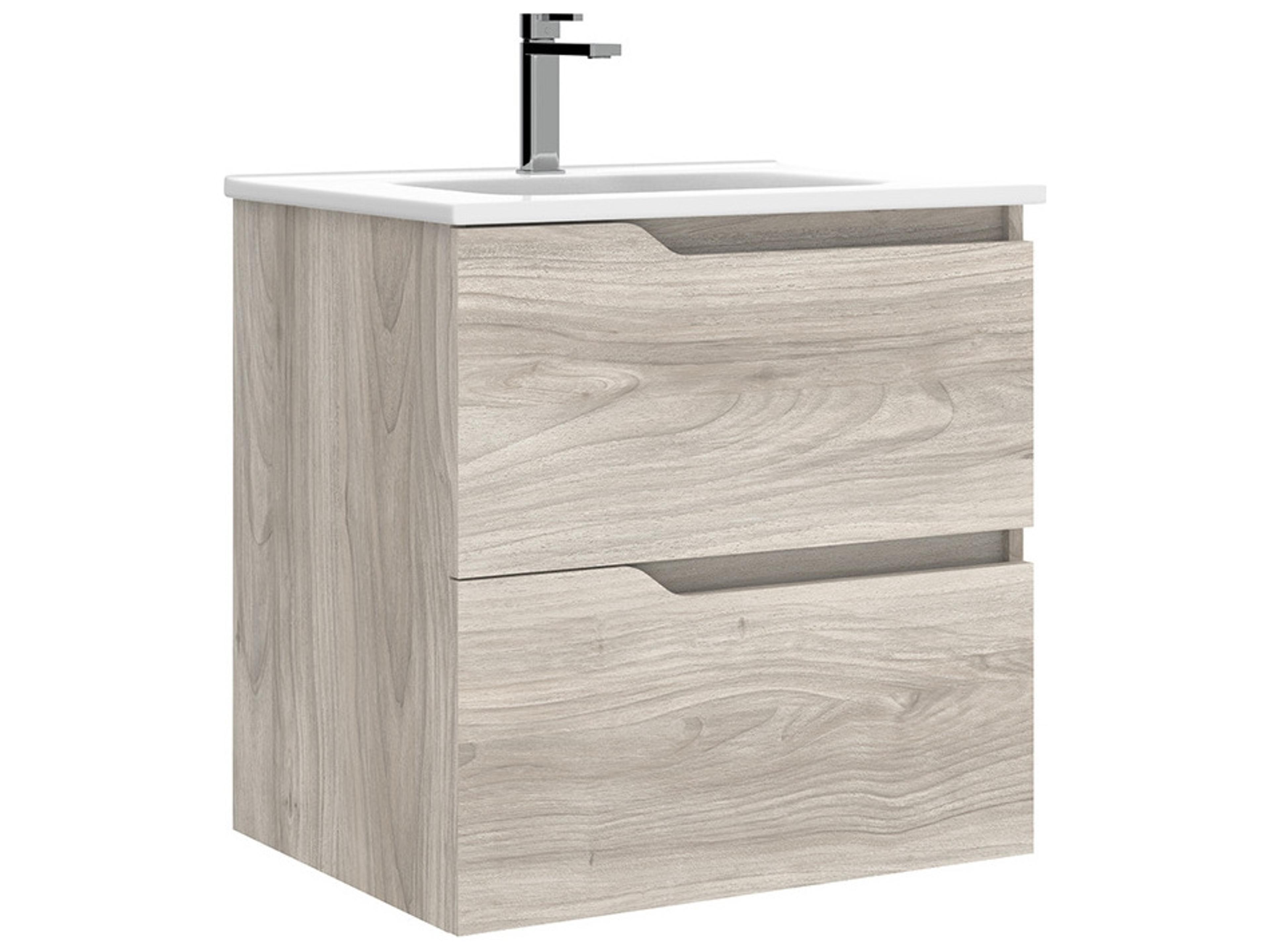 WS Bath Collections Menta Grey Pine Vanity