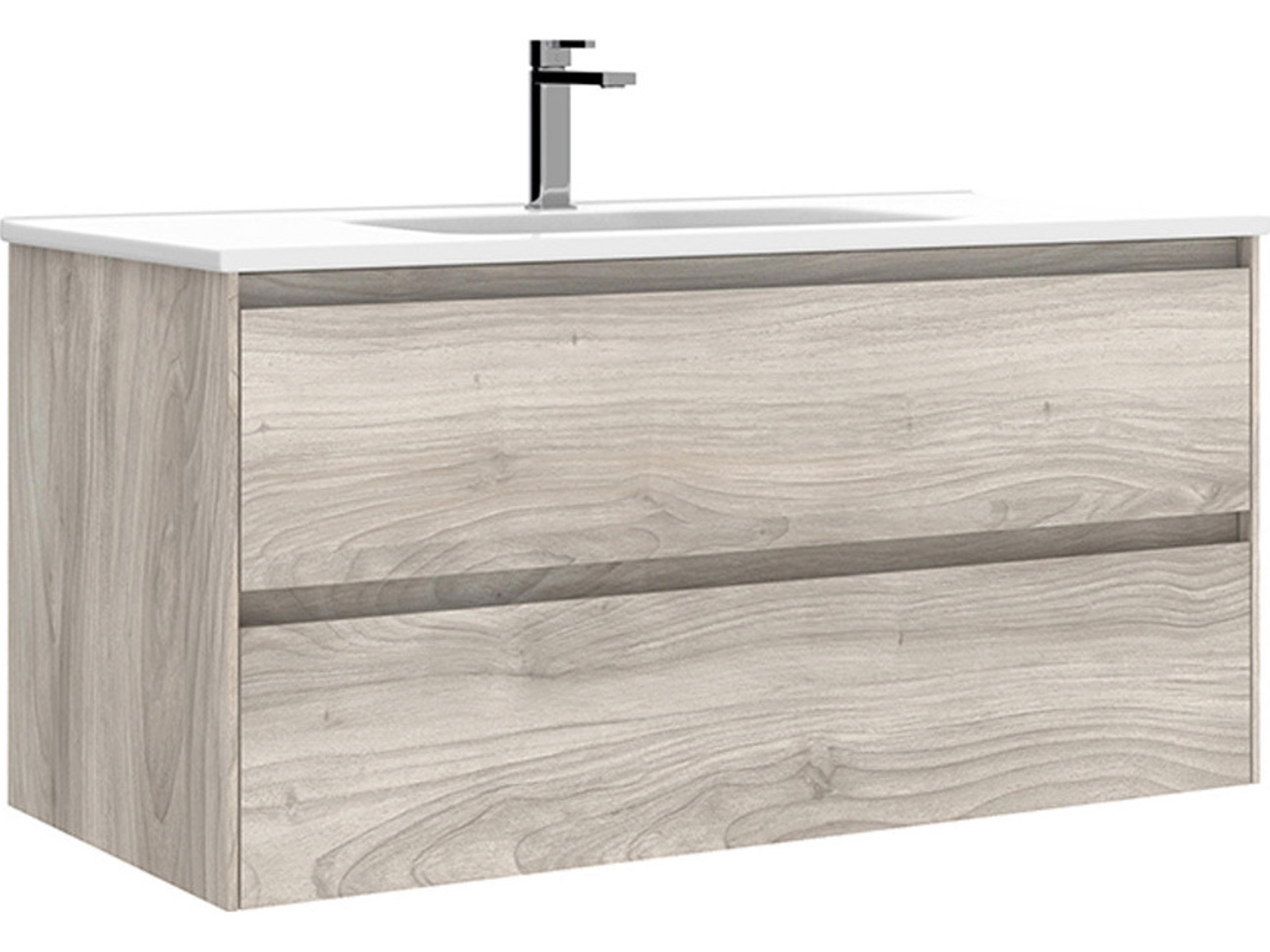 Perla Grey Pine Vanity