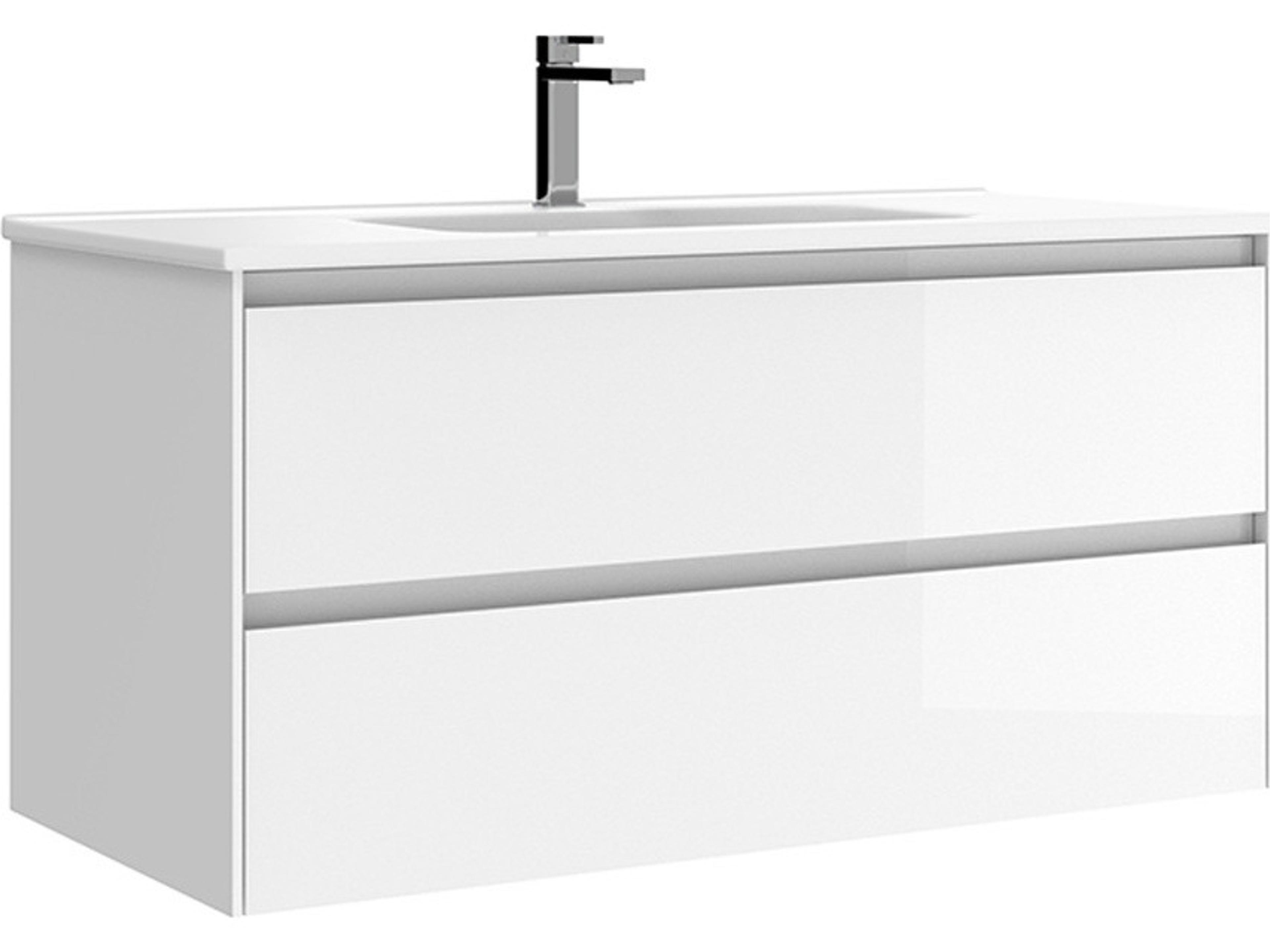 Perla Glossy White Vanity