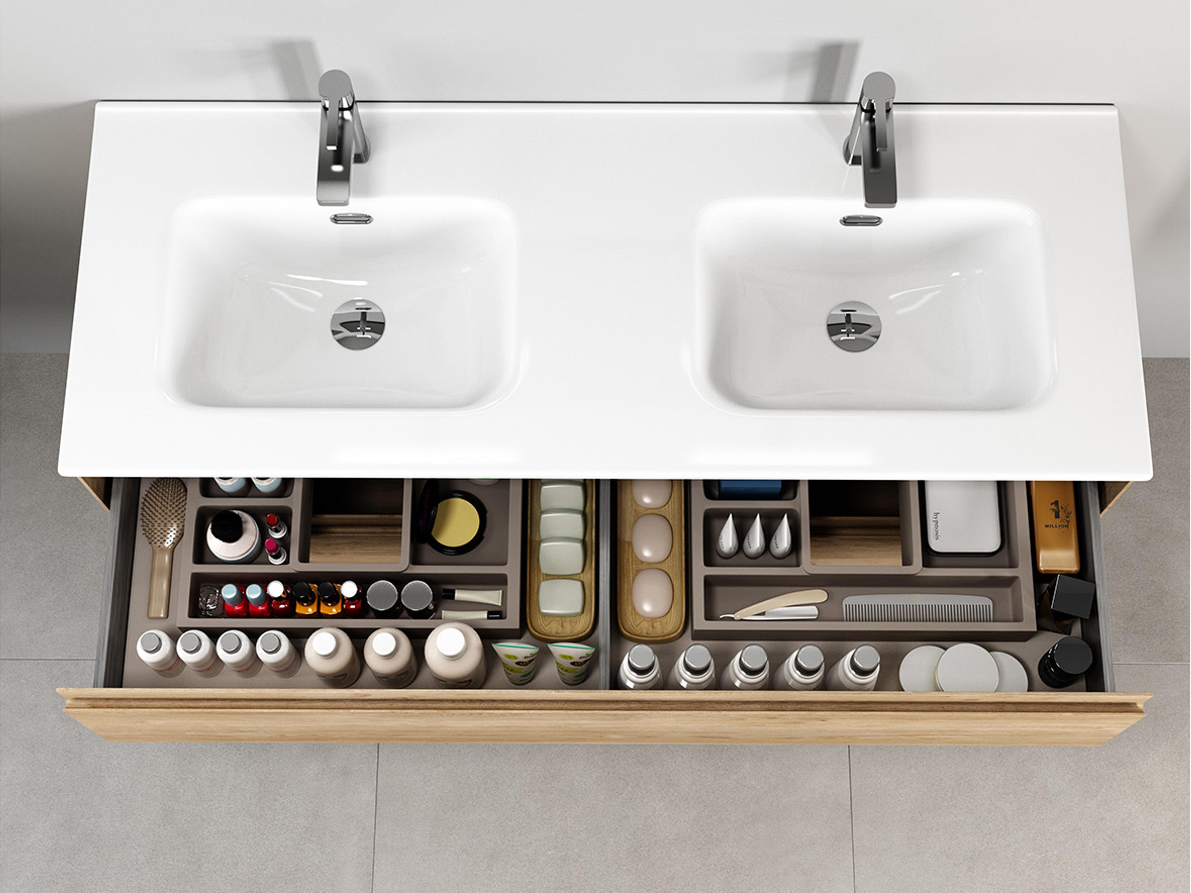 WS Bath Collections Perla Natural Oak Vanity