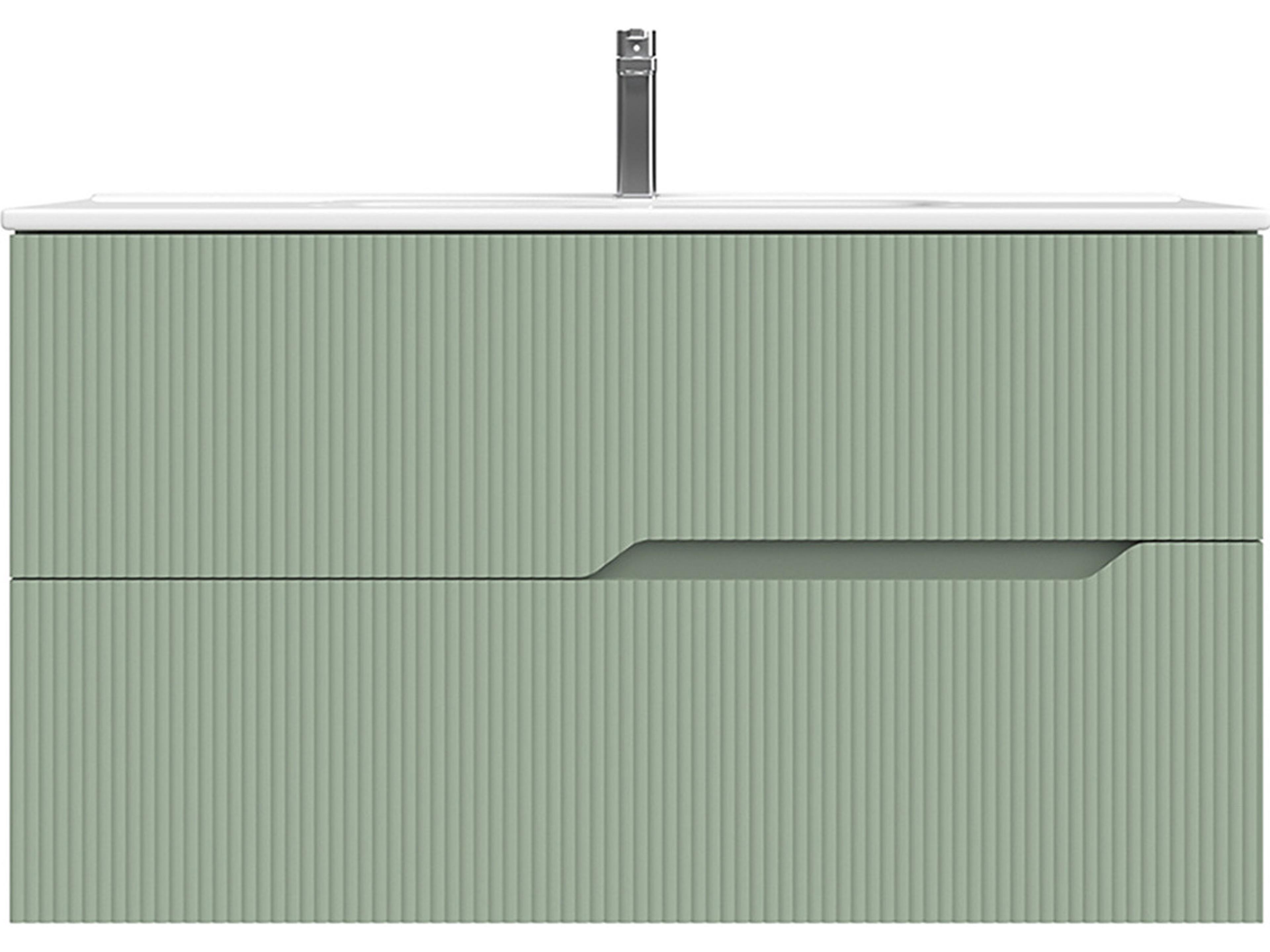 WS Bath Collections Tulipa Matte Leaf Vanity