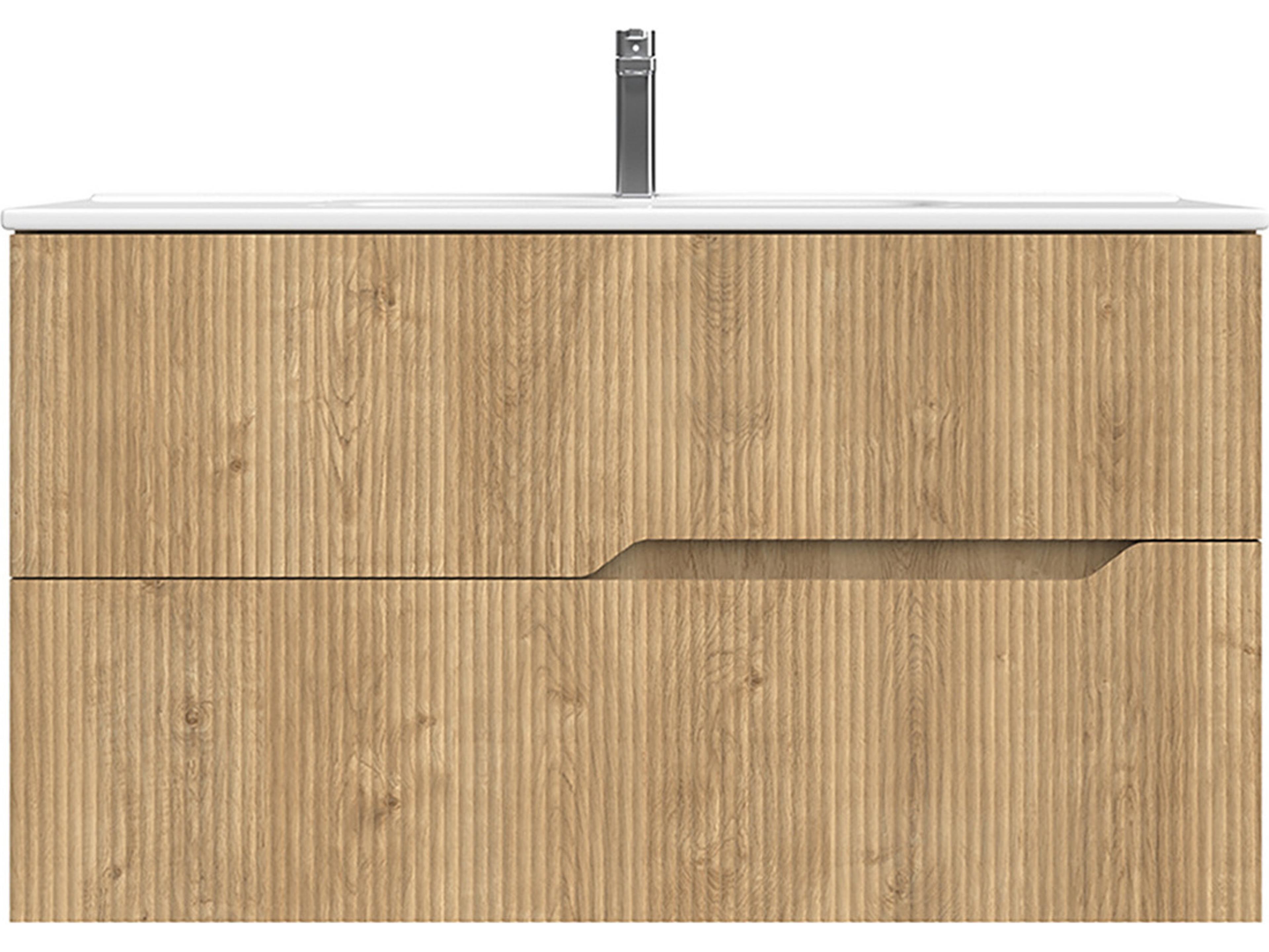 WS Bath Collections Tulipa Natural Oak Vanity