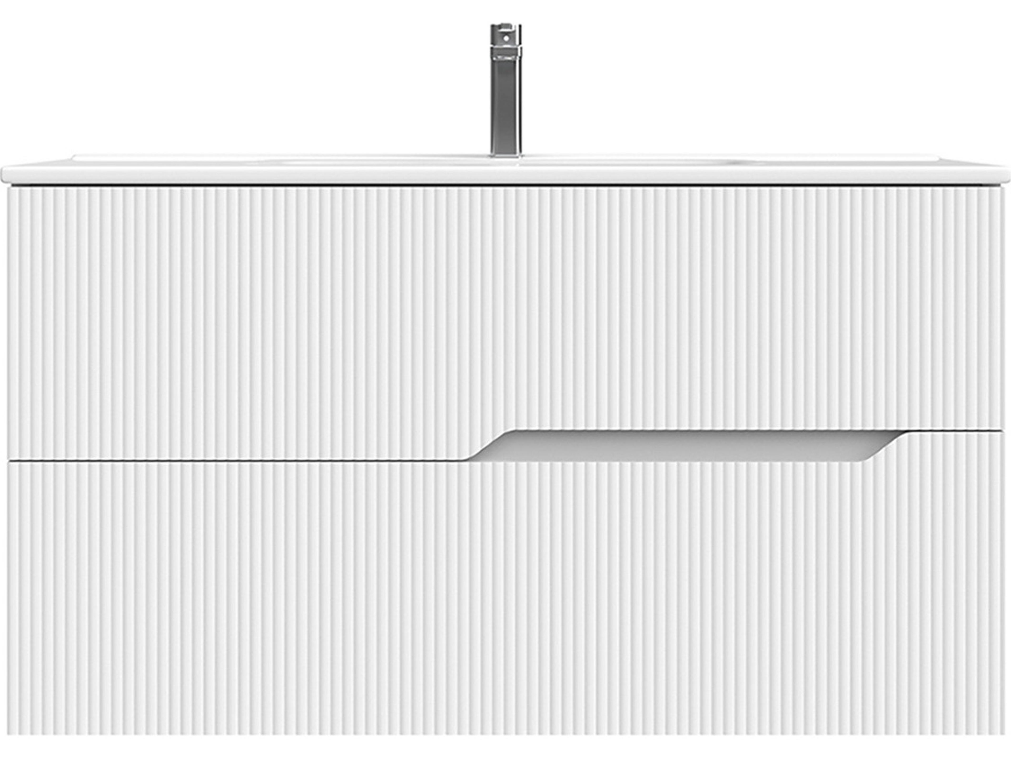 WS Bath Collections Tulipa Matte White Vanity