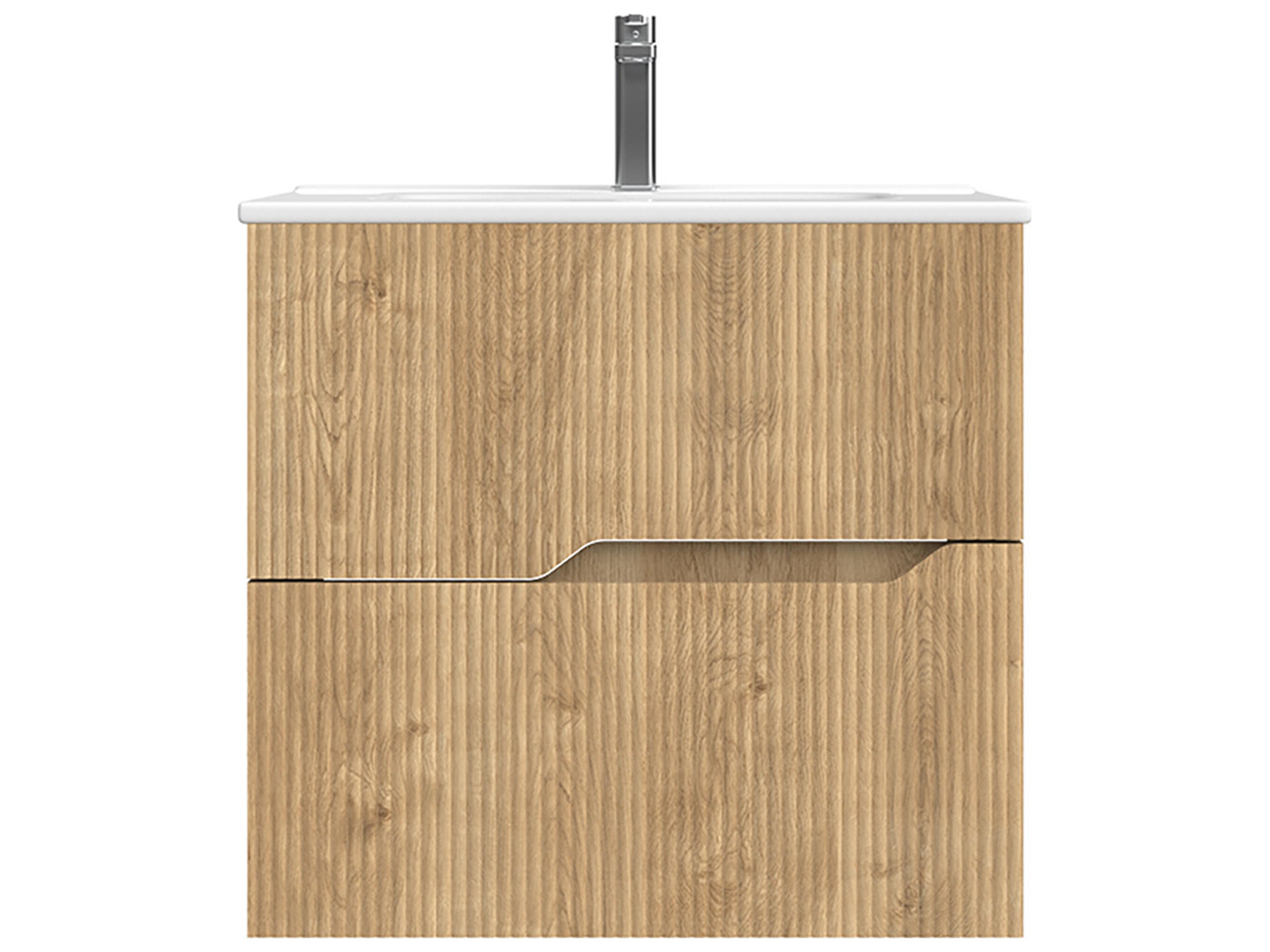 WS Bath Collections Tulipa Natural Oak Vanity