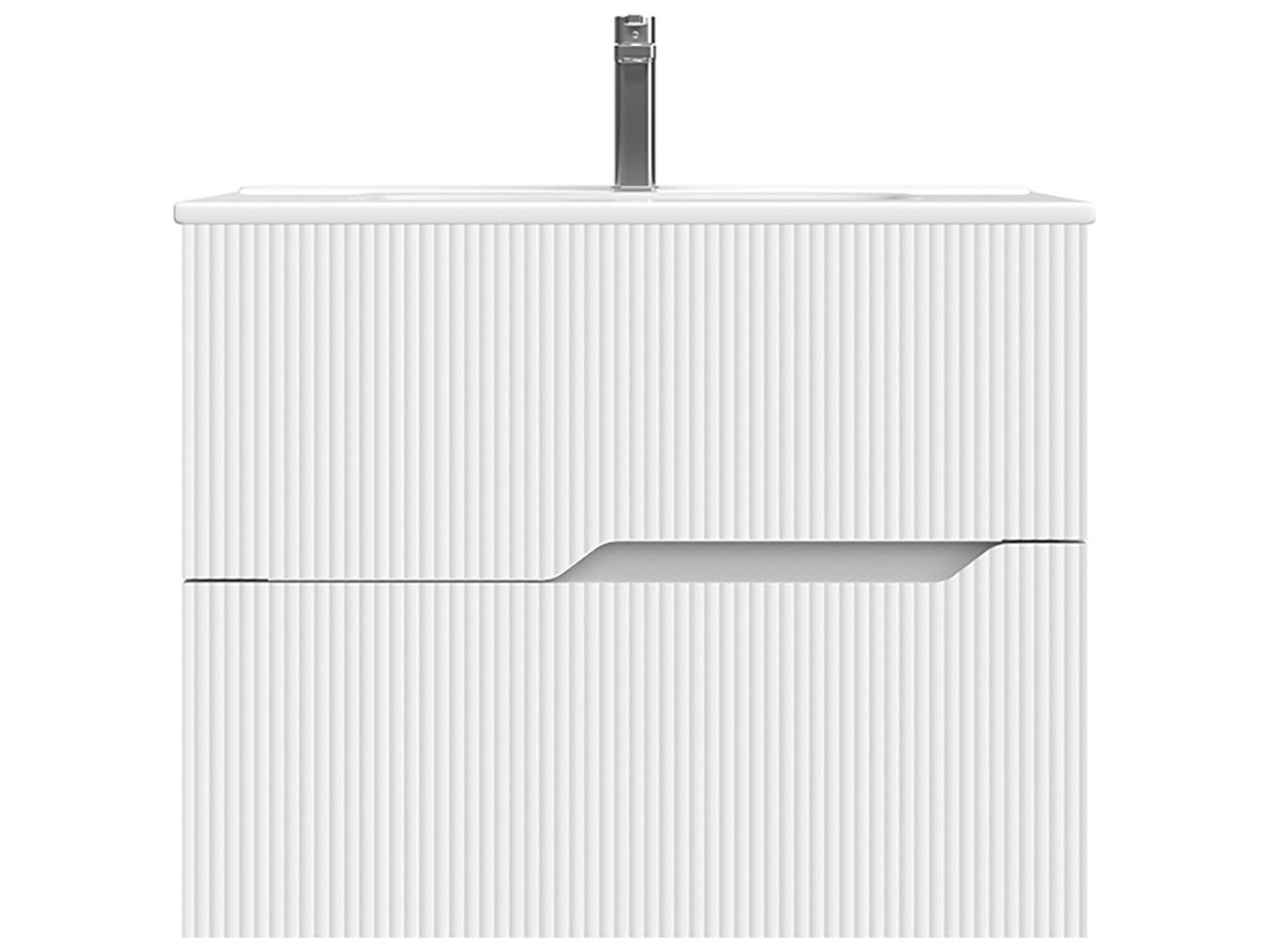 WS Bath Collections Tulipa Matte White Vanity