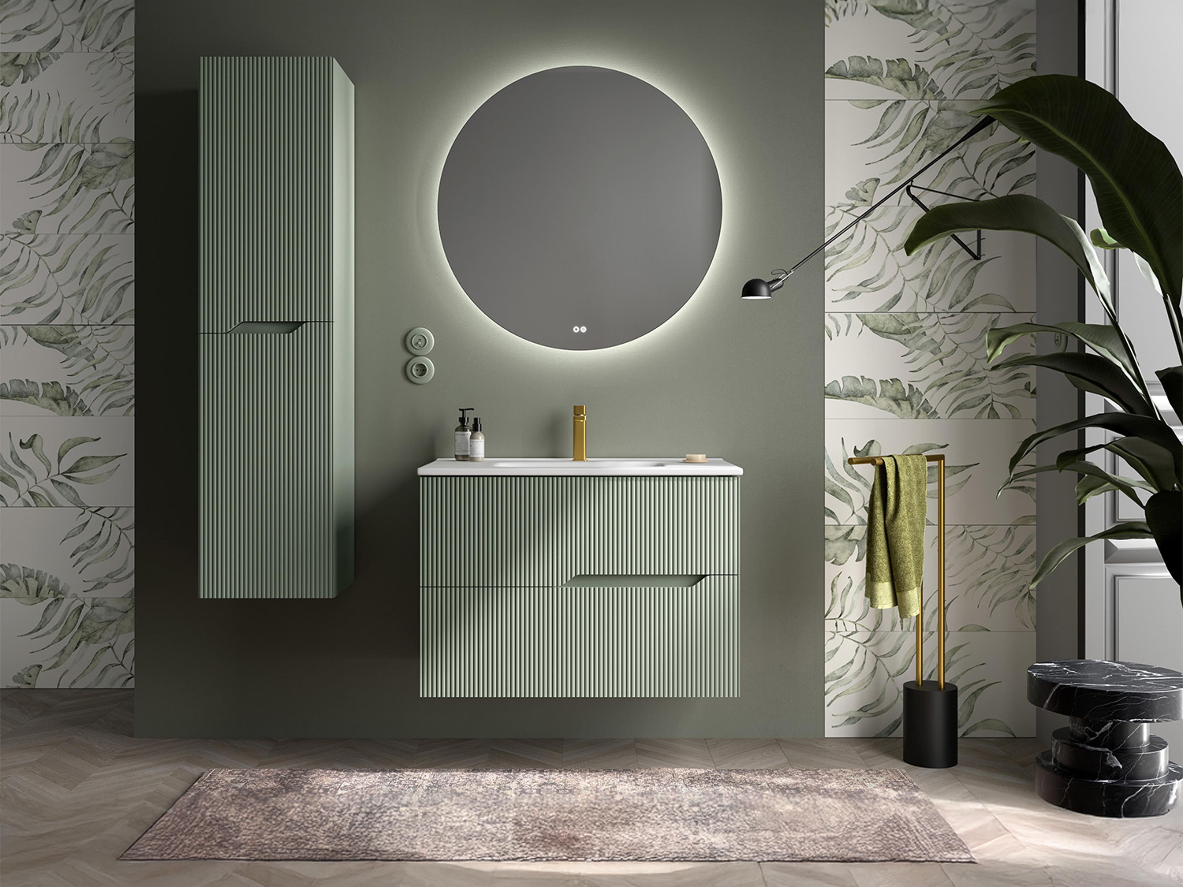 WS Bath Collections Tulipa Matte Leaf Vanity