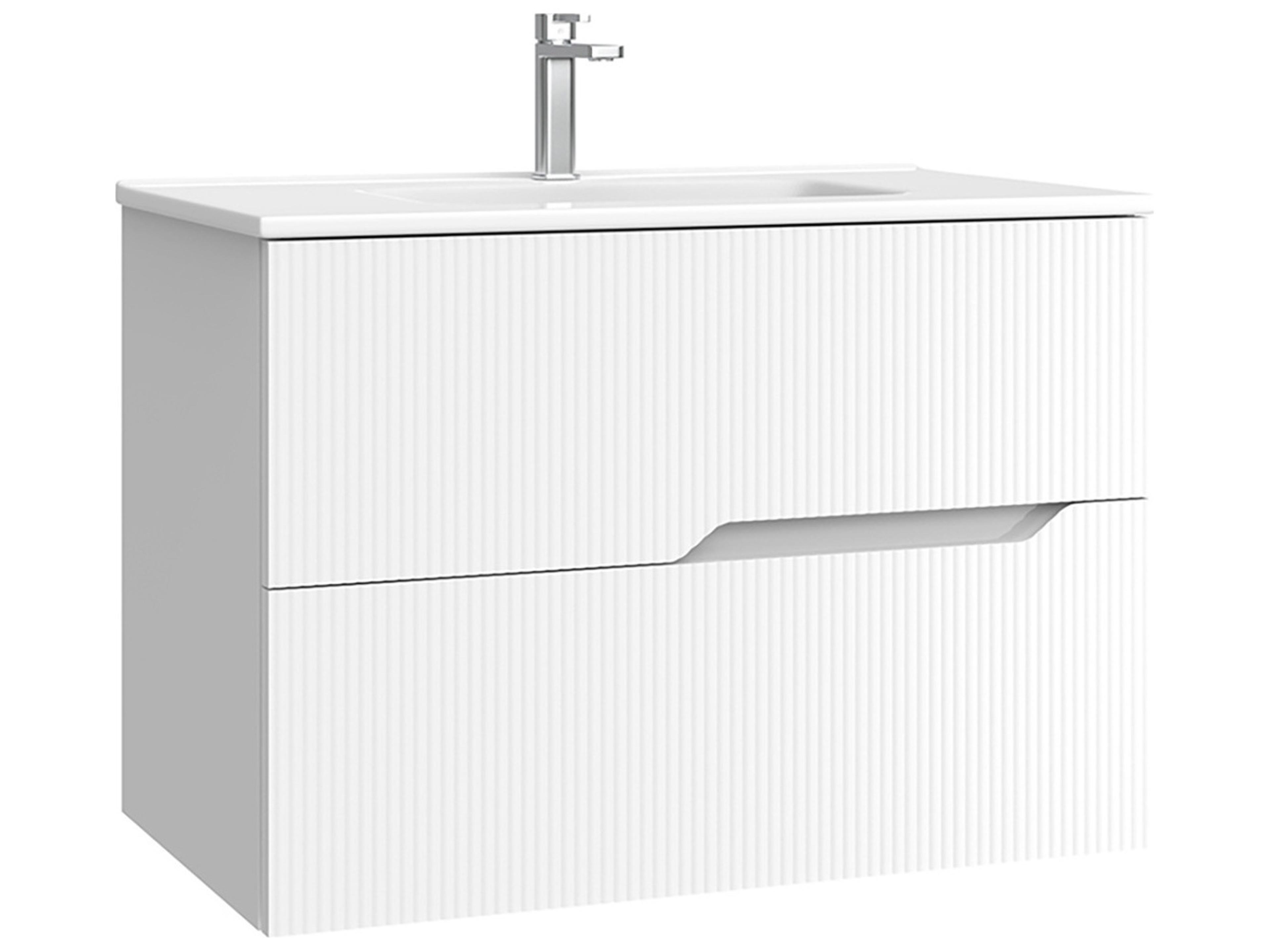 Tulipa Matte White Vanity