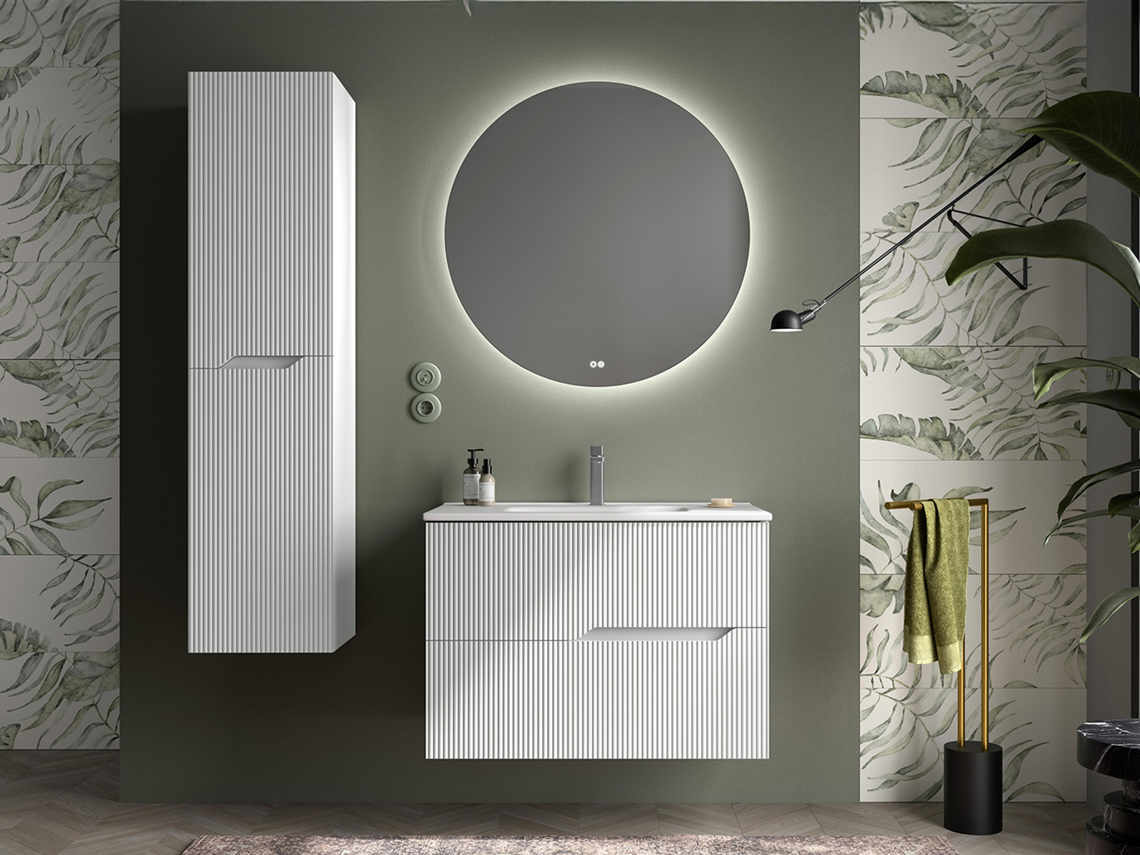 WS Bath Collections Tulipa Matte White Vanity