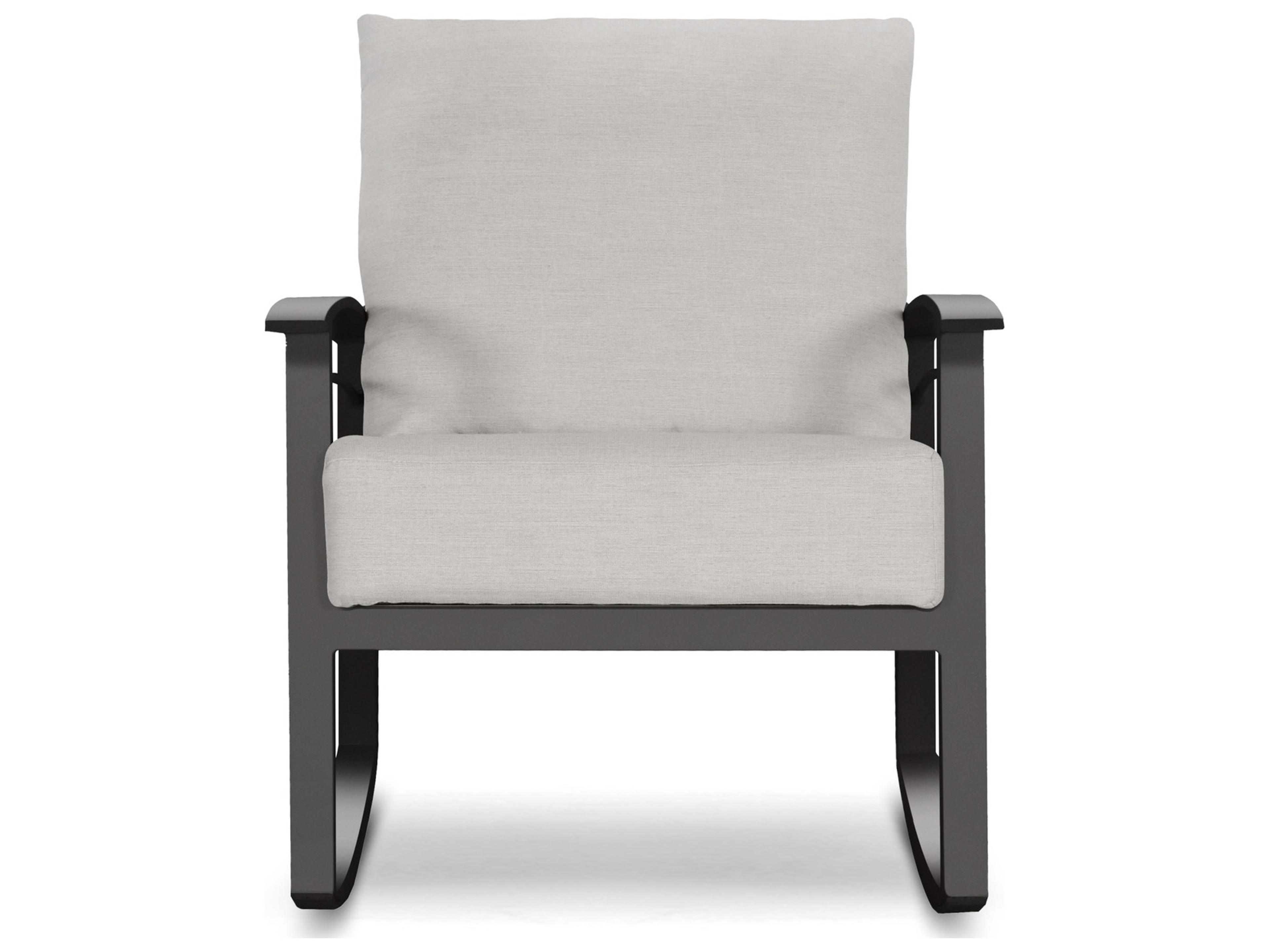 Winston Quick Ship Aluminum Stanford Cushion Rocking Outdoor Lounge Chair