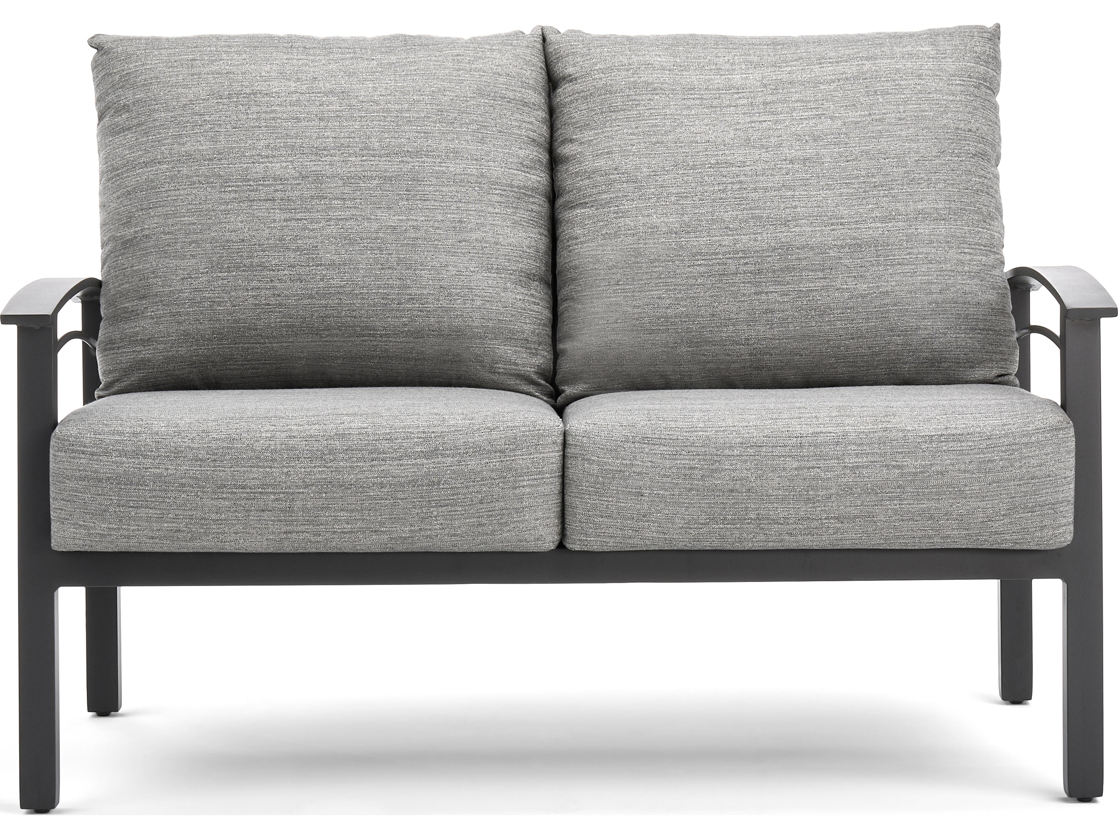 Winston Stanford Cushion Quick Ship Aluminum Patio Loveseat