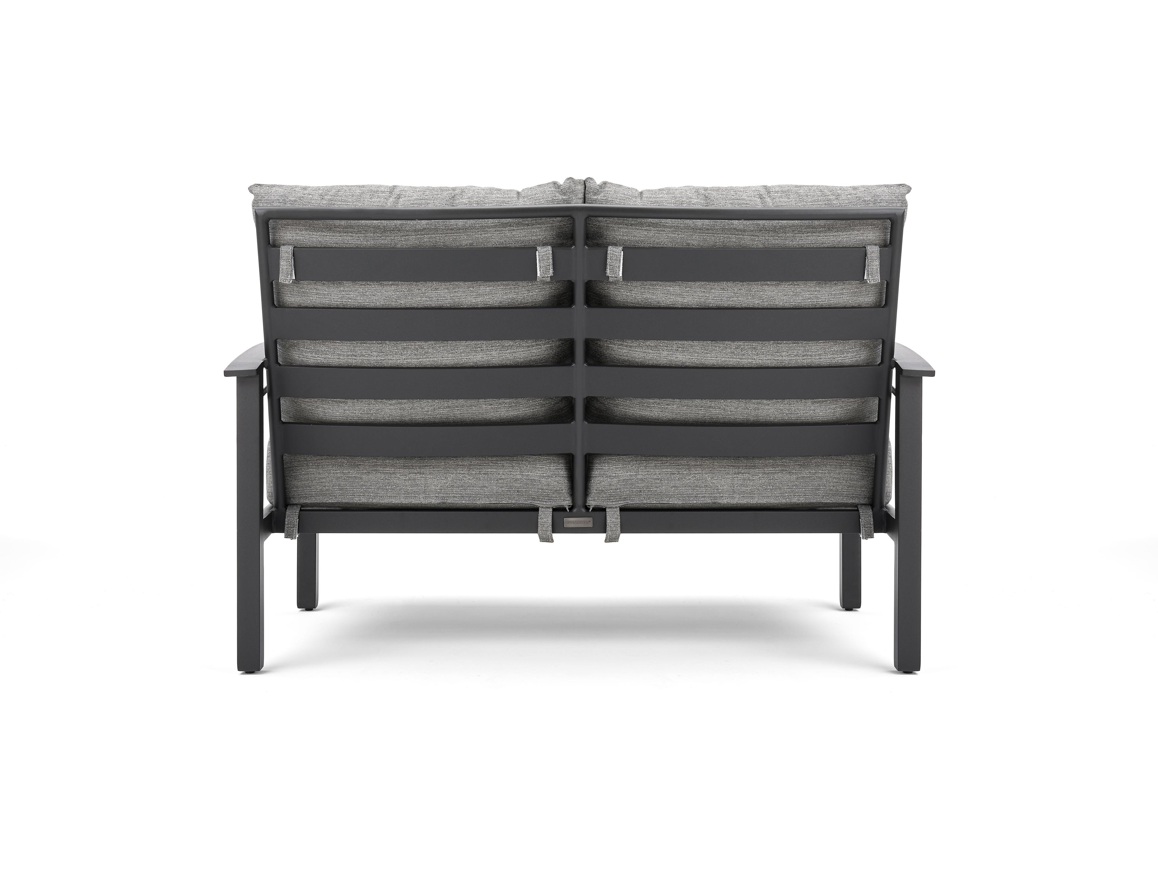 Winston Stanford Cushion Quick Ship Aluminum Patio Loveseat