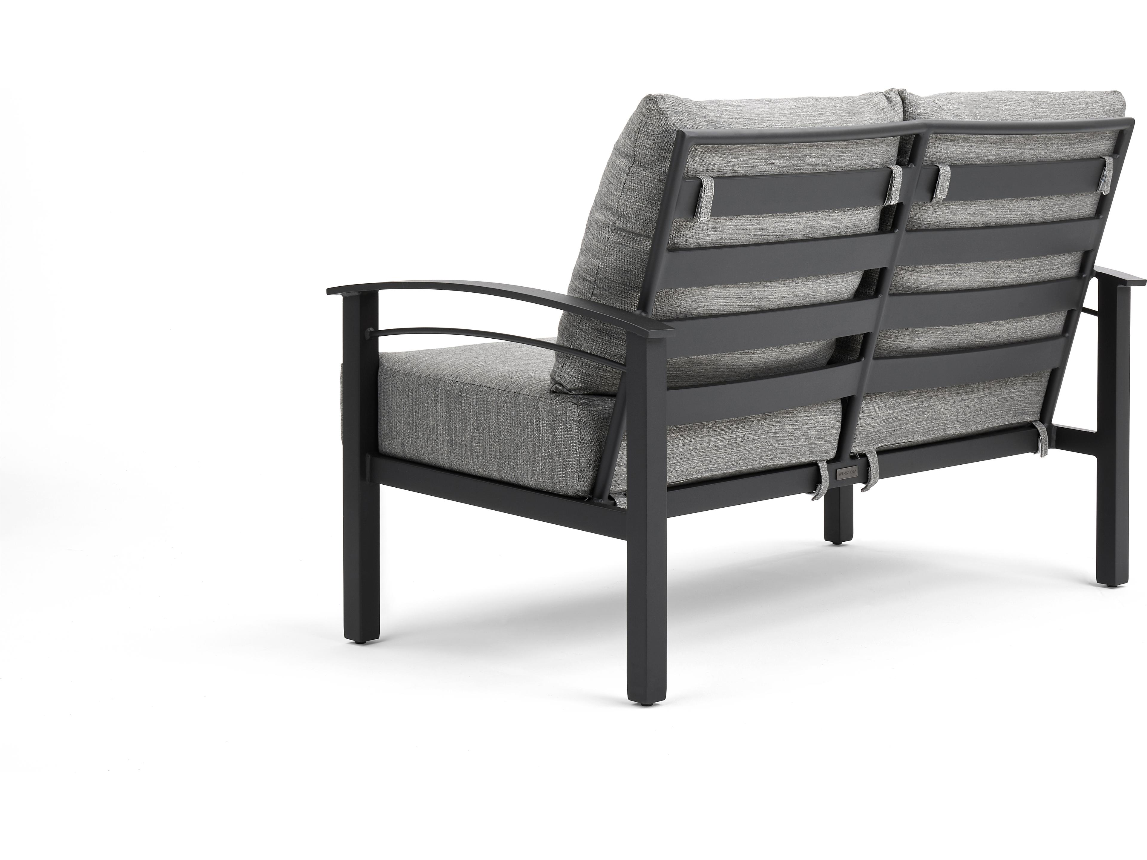 Winston Stanford Cushion Quick Ship Aluminum Patio Loveseat