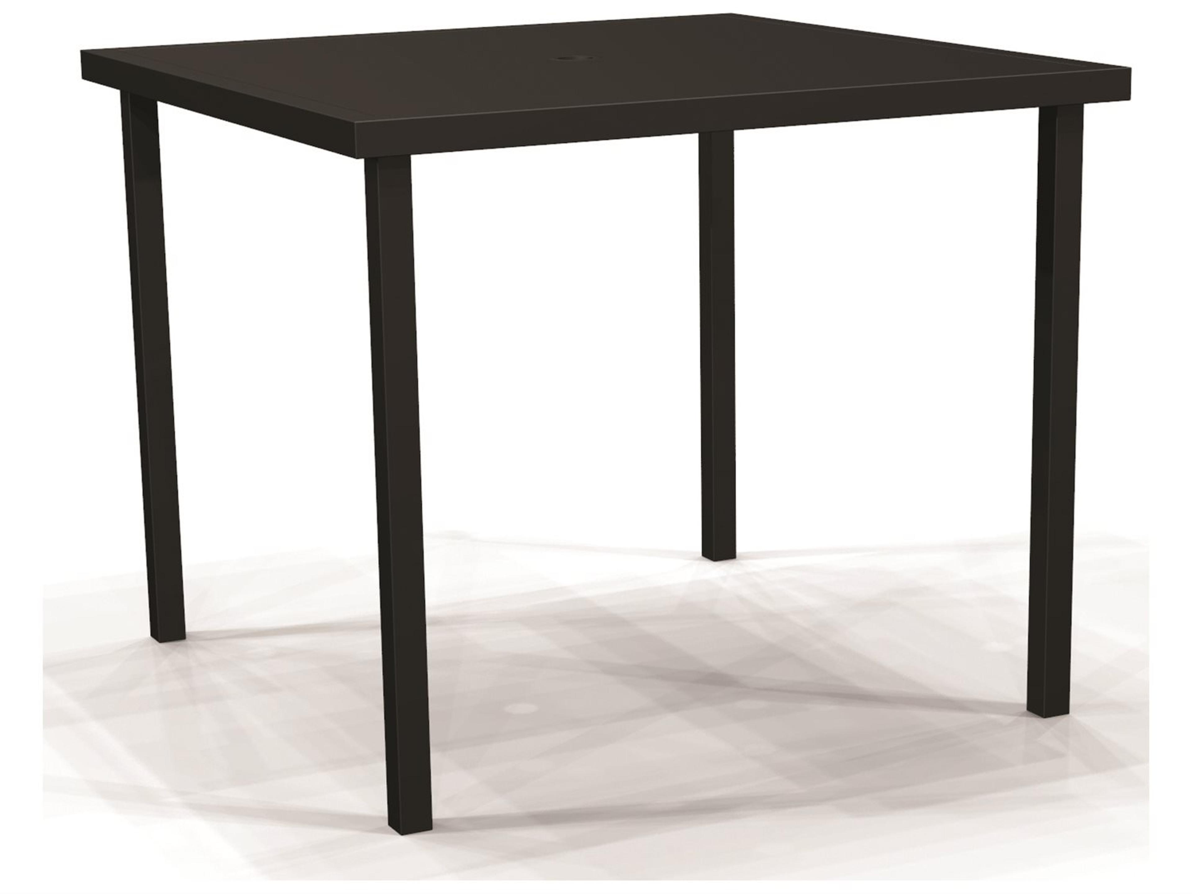 Solid Top Aluminum Square Outdoor Counter Table