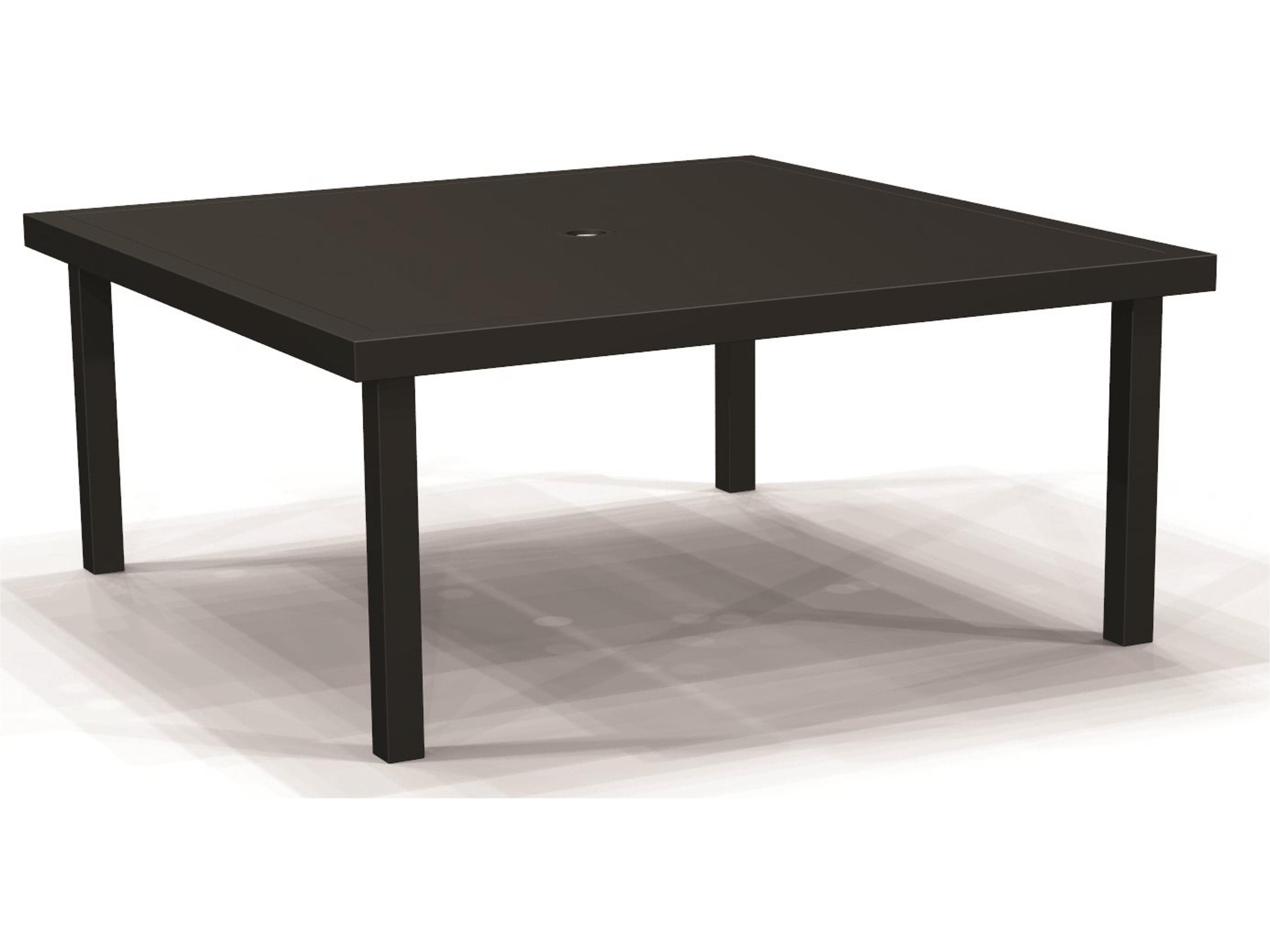 Solid Top Aluminum Square Patio Chat Table