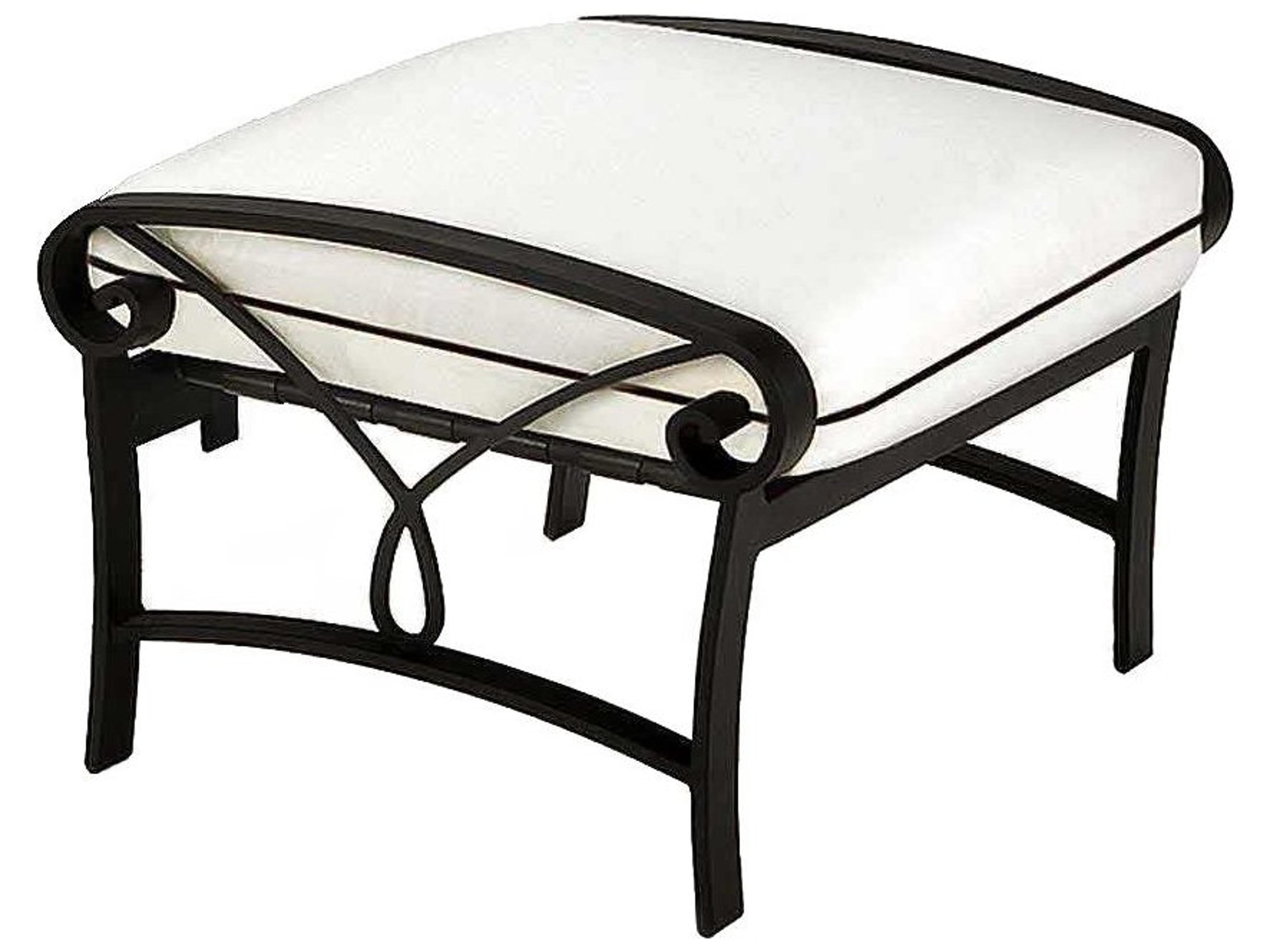 Palazzo Cushion Patio Ottoman Aluminum