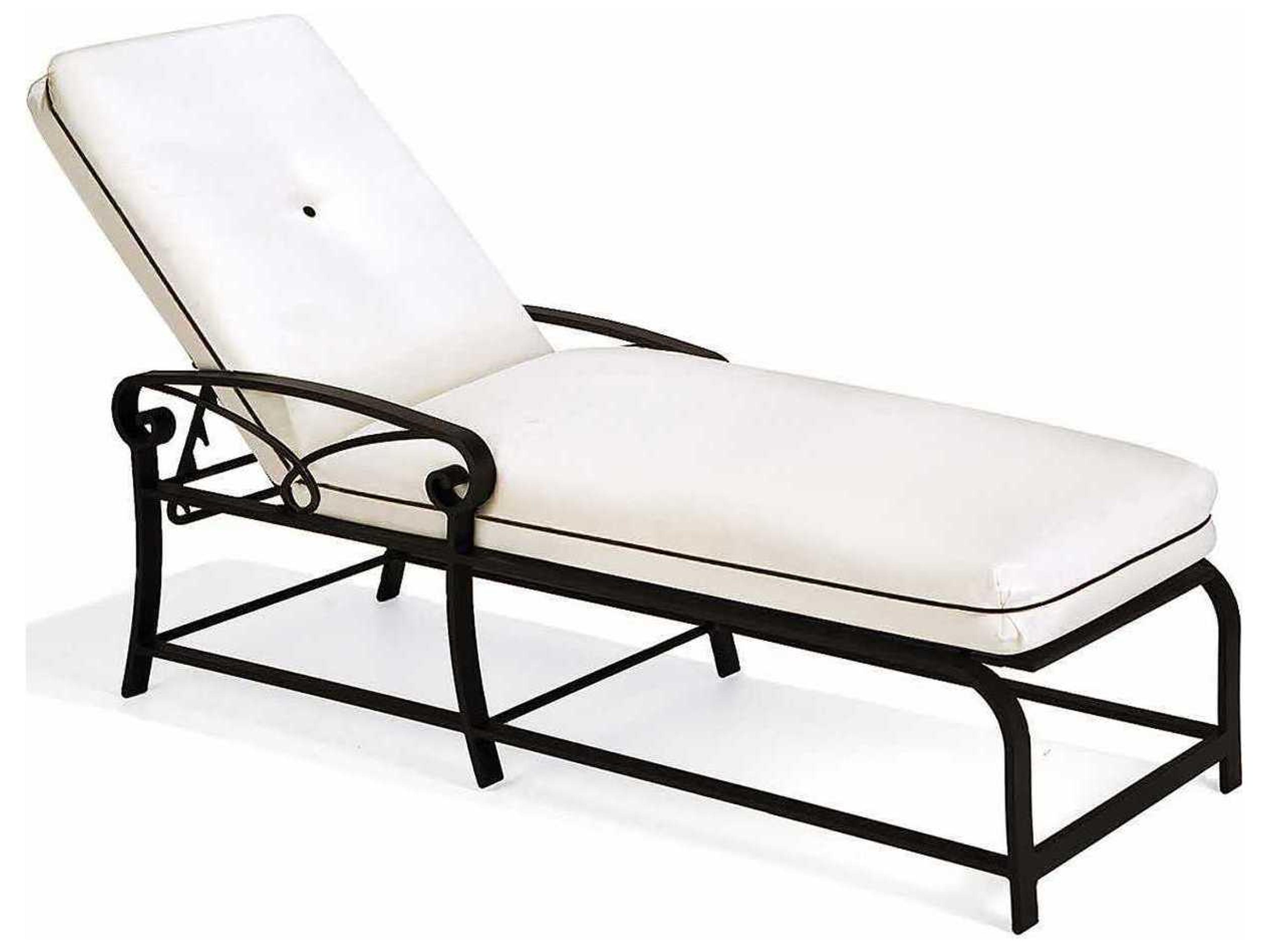Palazzo Aluminum Cushion Arm Outdoor Chaise Lounge