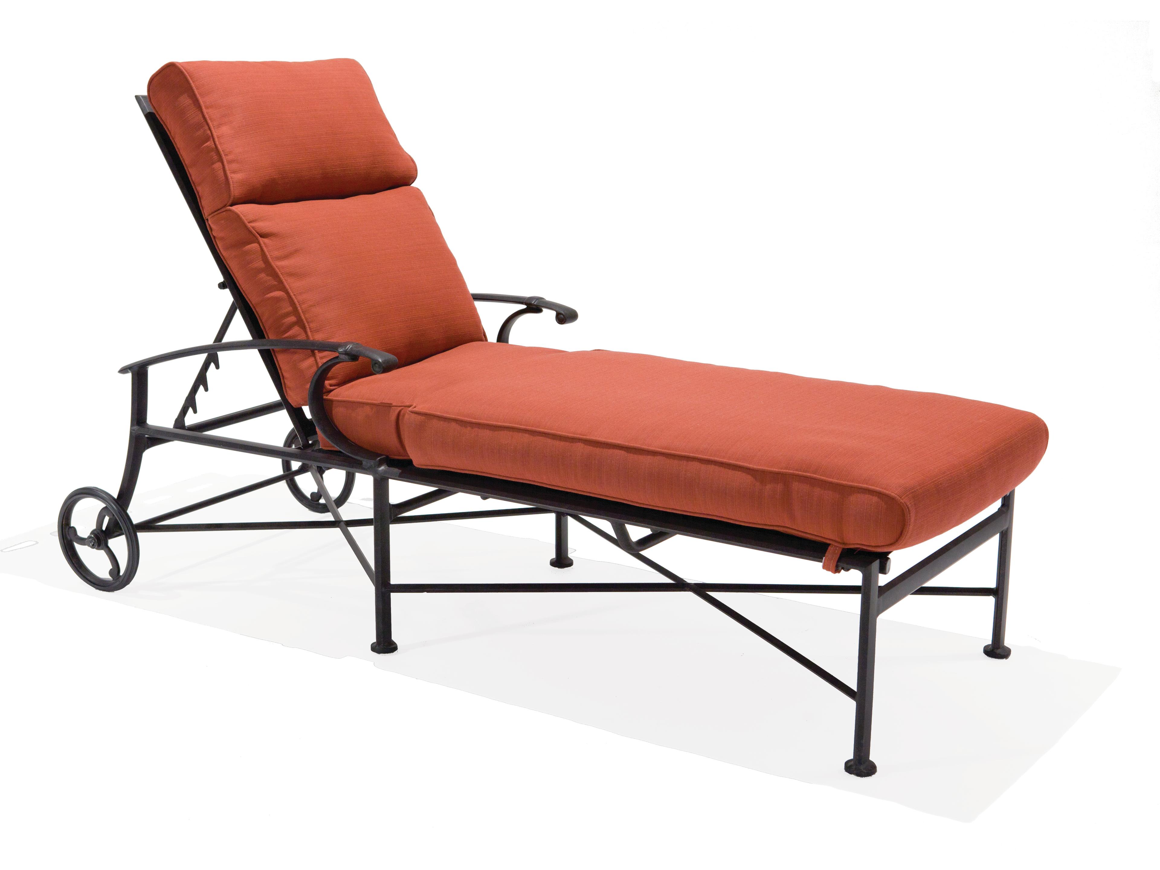 Manor Deep Seating Aluminum Cushion Arm Chaise Lounge