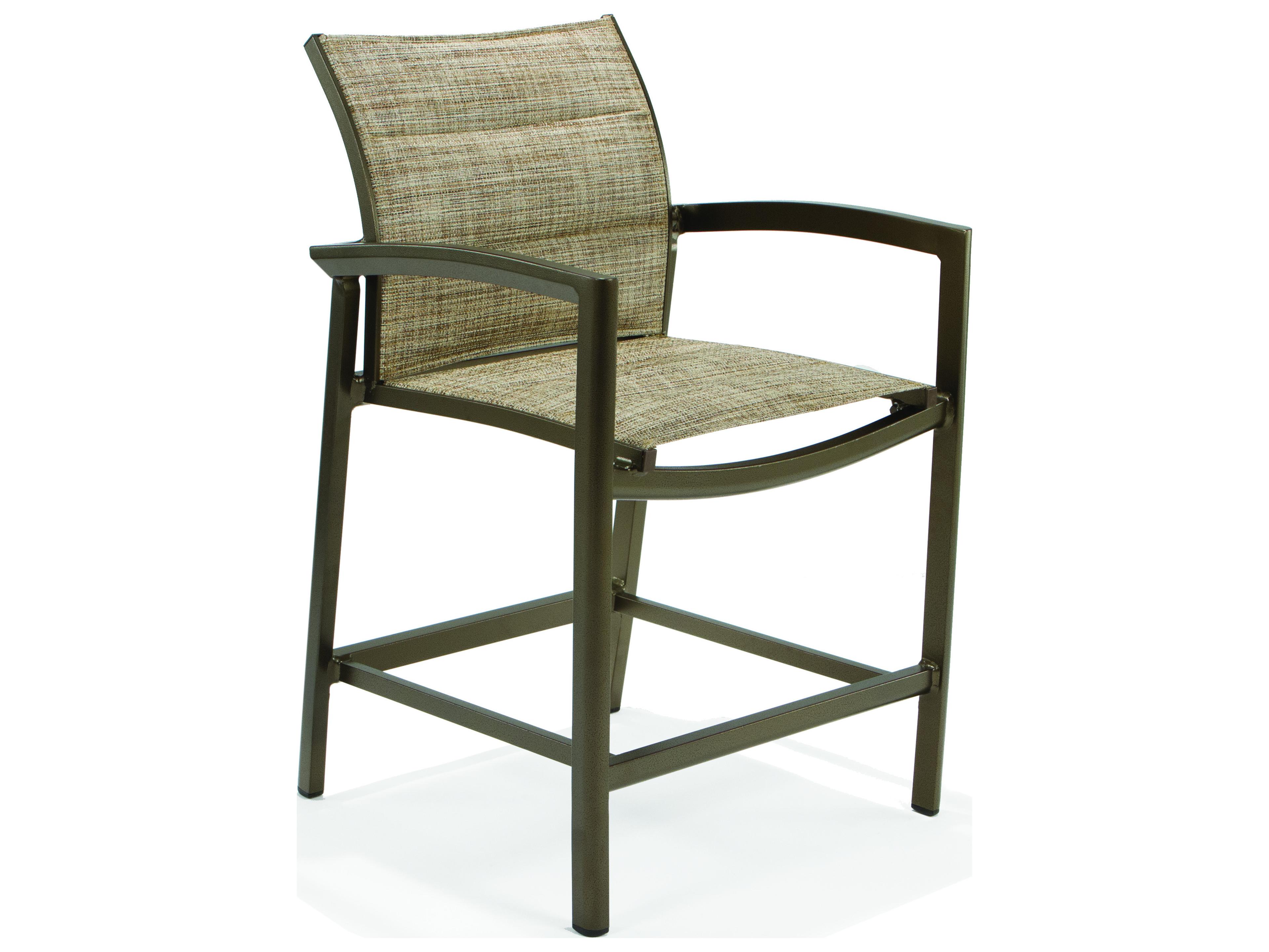 Whitlock Padded Sling Aluminum Counter Stool Outdoor