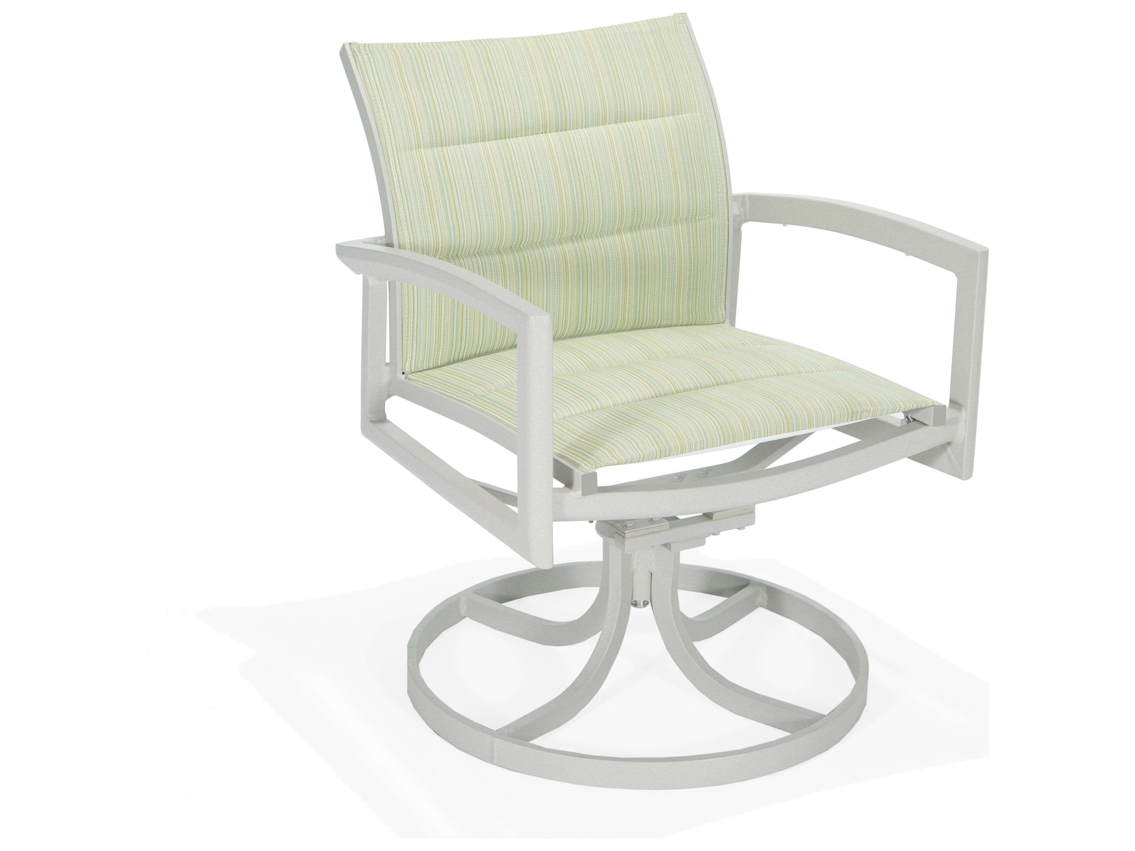 Whitlock Padded Sling Swivel Rocker Dining Chair