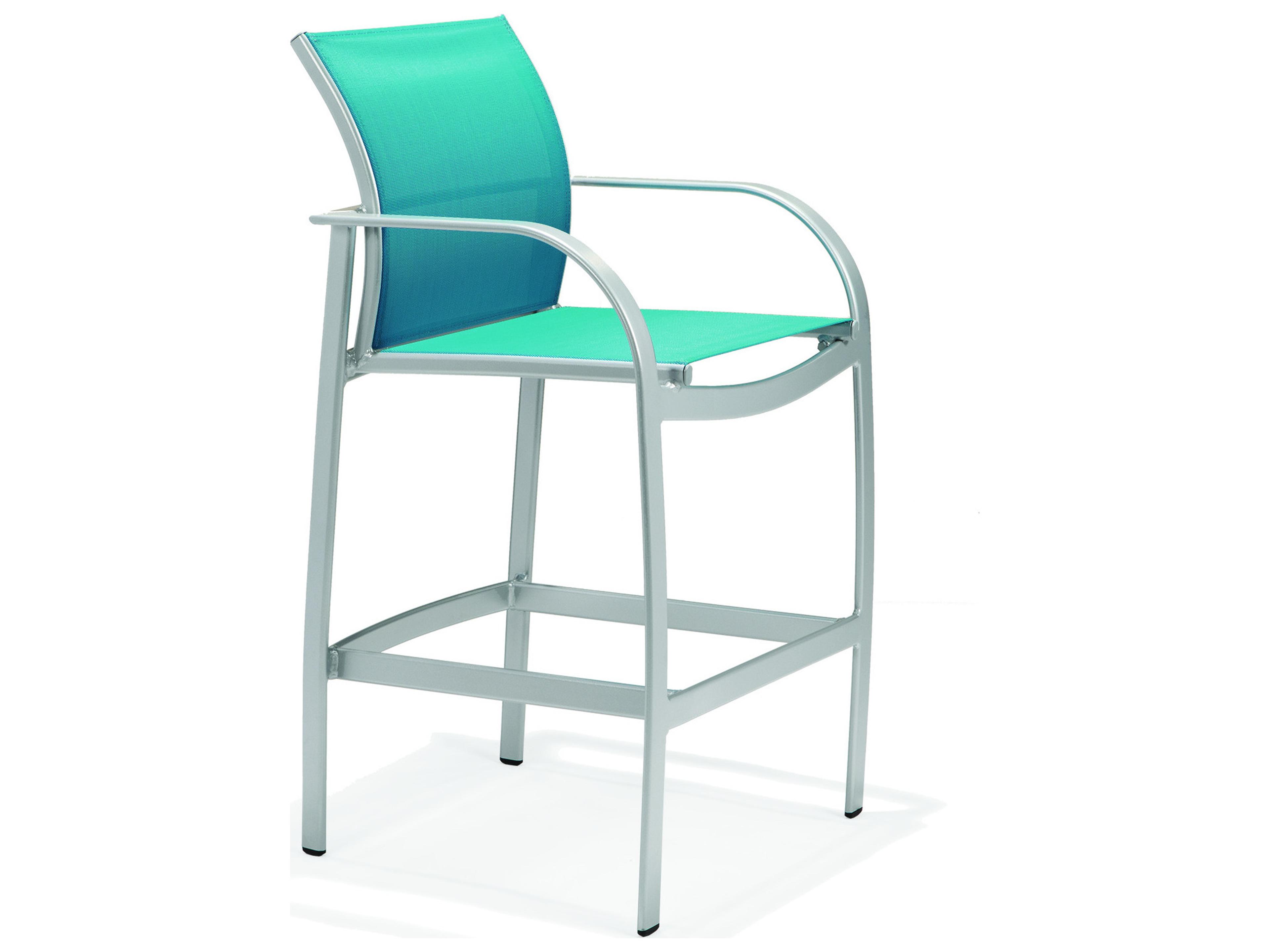 Winston Coral Reef Sling Aluminum Bar Stool