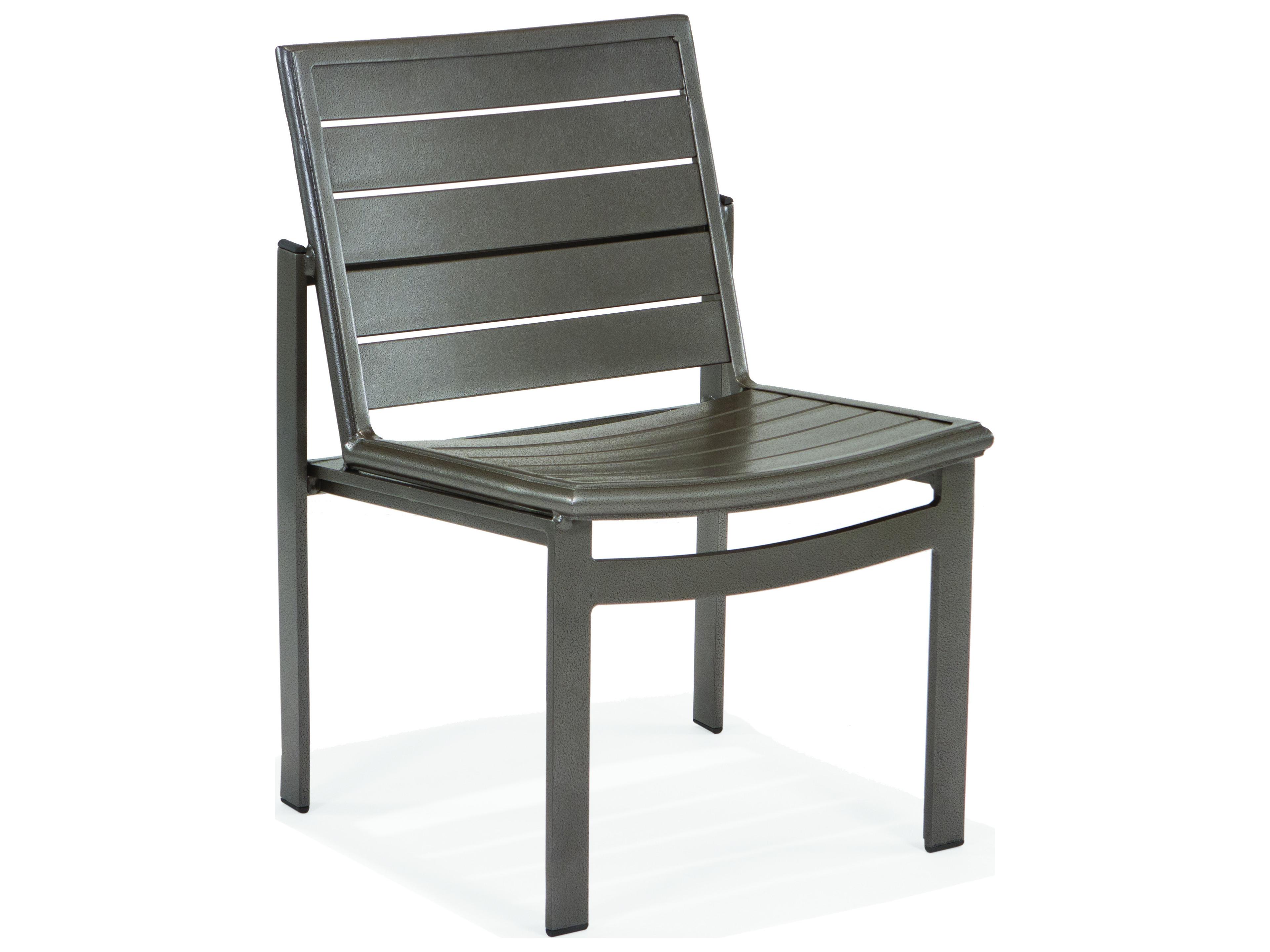 Hamilton Slat Aluminum Nesting Armless Dining Chair