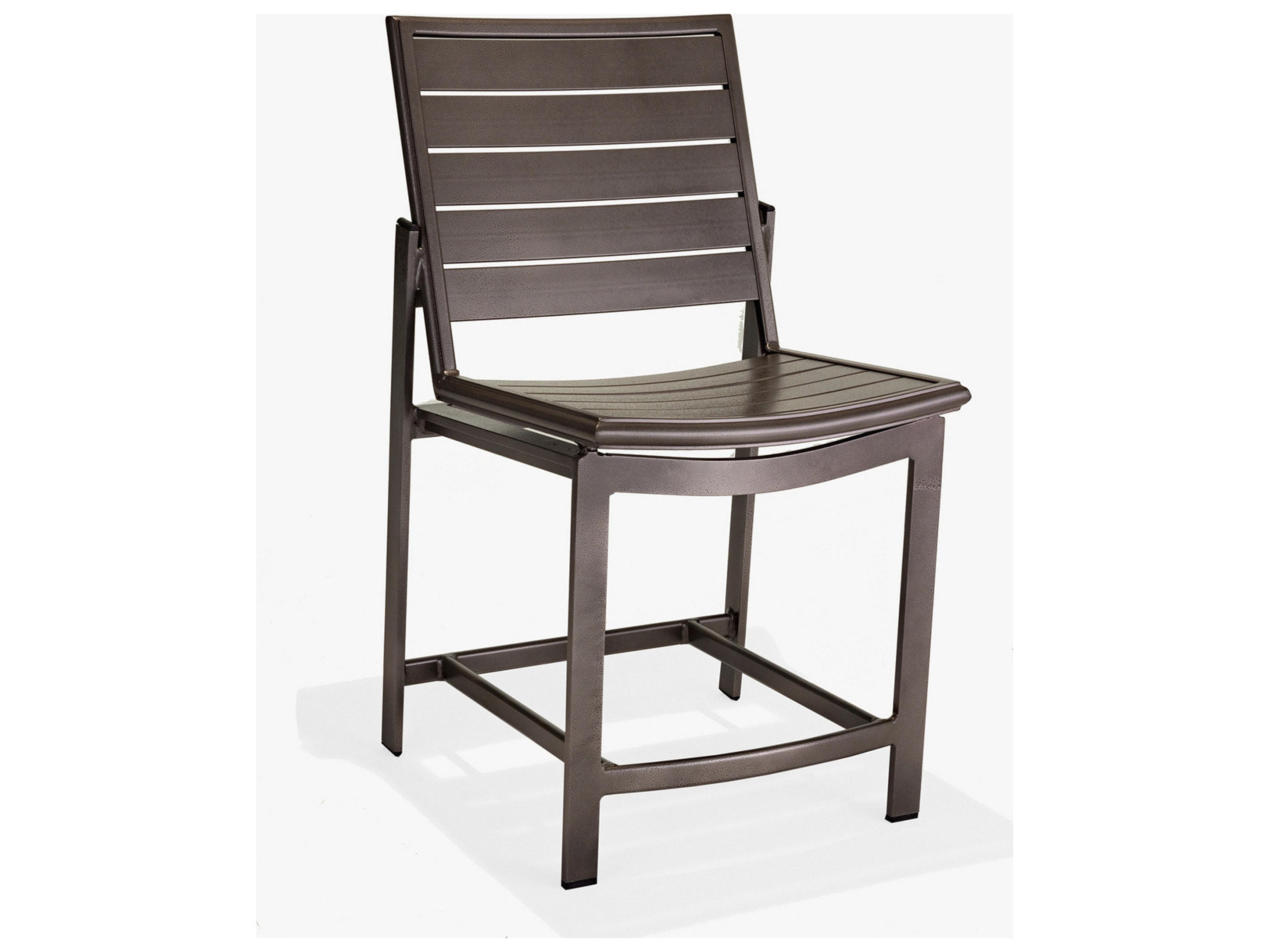 Hamilton Slat Aluminum Armless Counter Stool