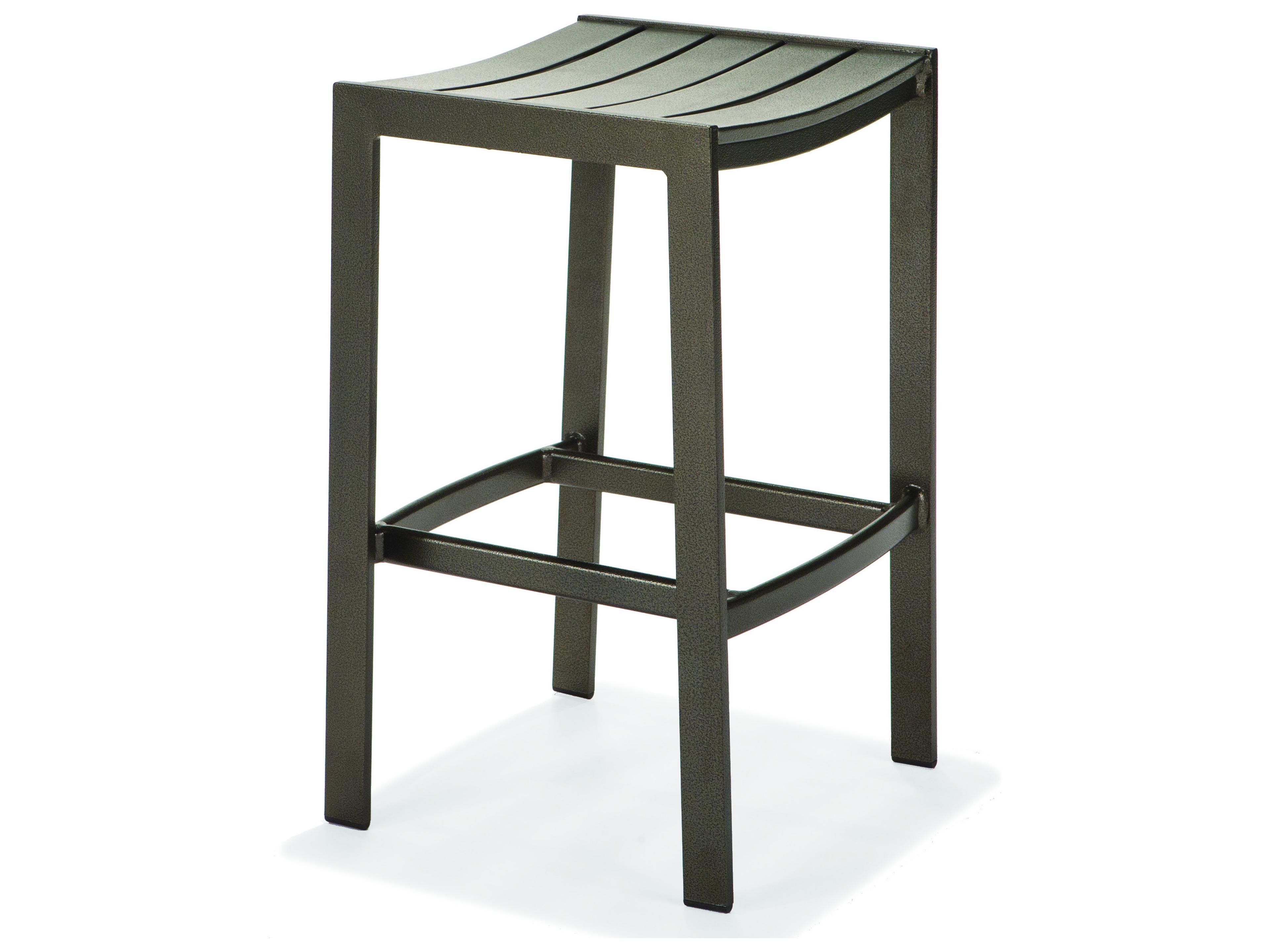 Hamilton Slat Aluminum Backless Bar Stool