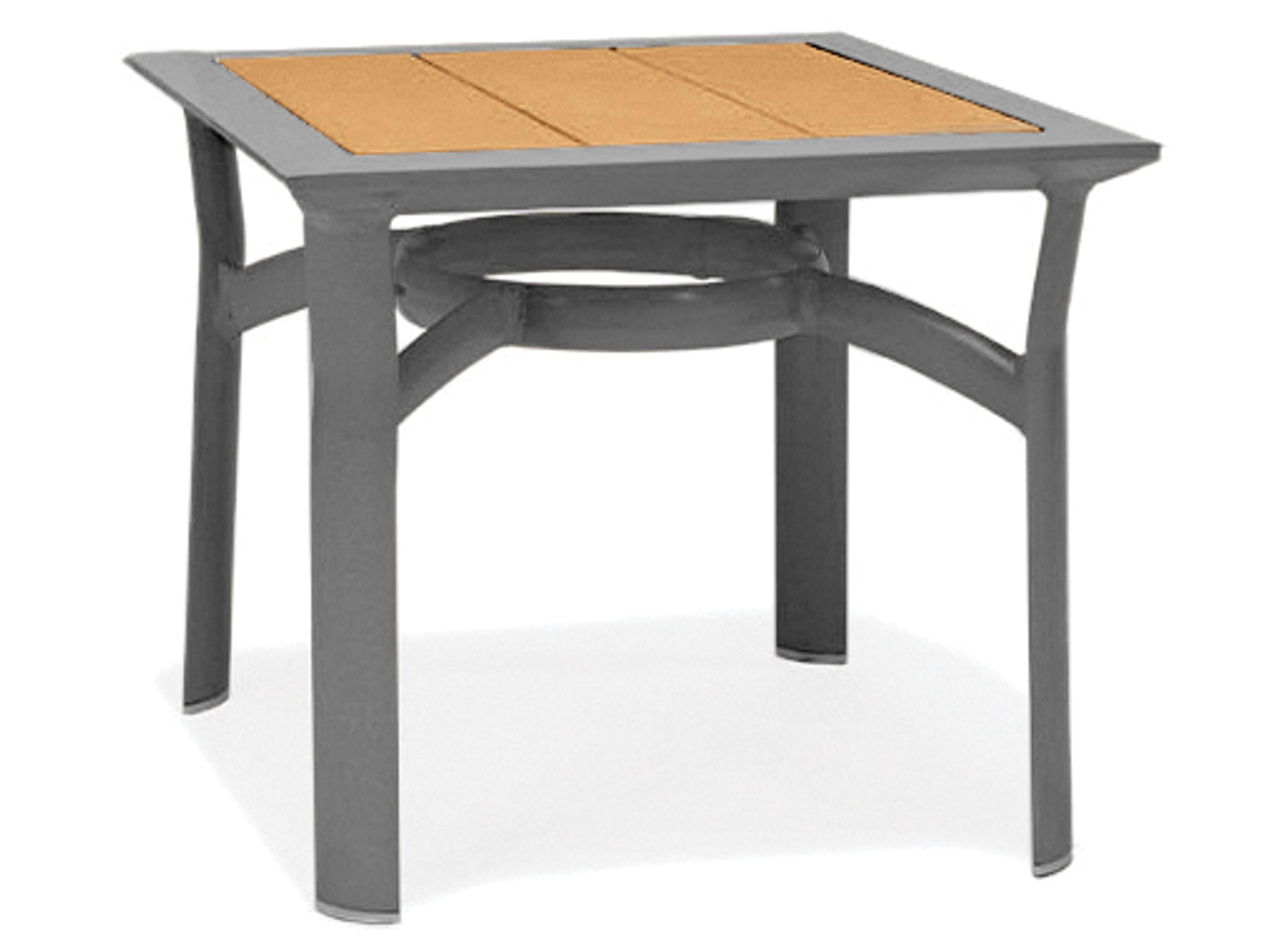 Harper Aluminum Resin Square Outdoor Patio End Table