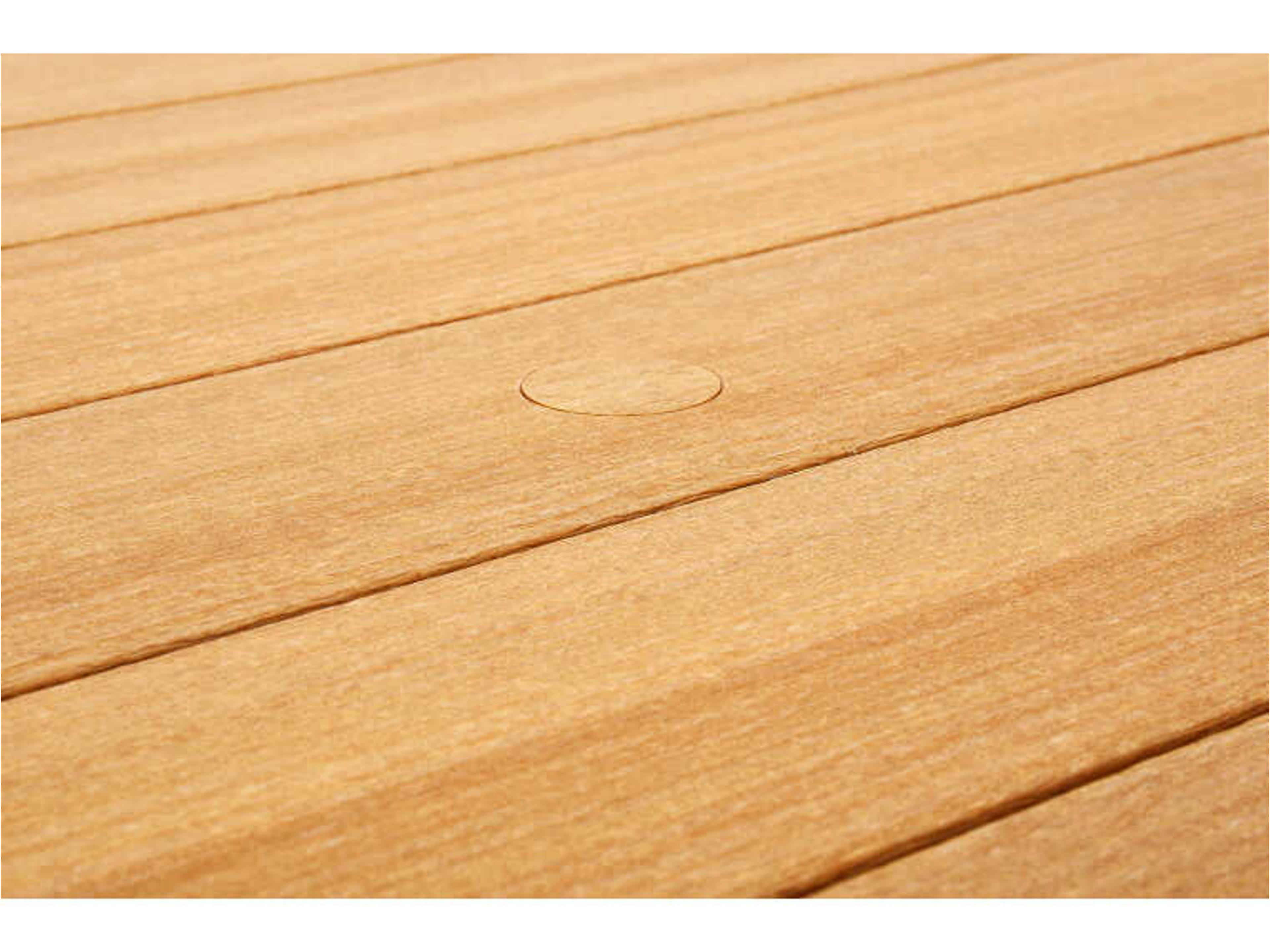 Winston Harper Aluminum Stackable Square Patio Counter Table with Umbrella Hole