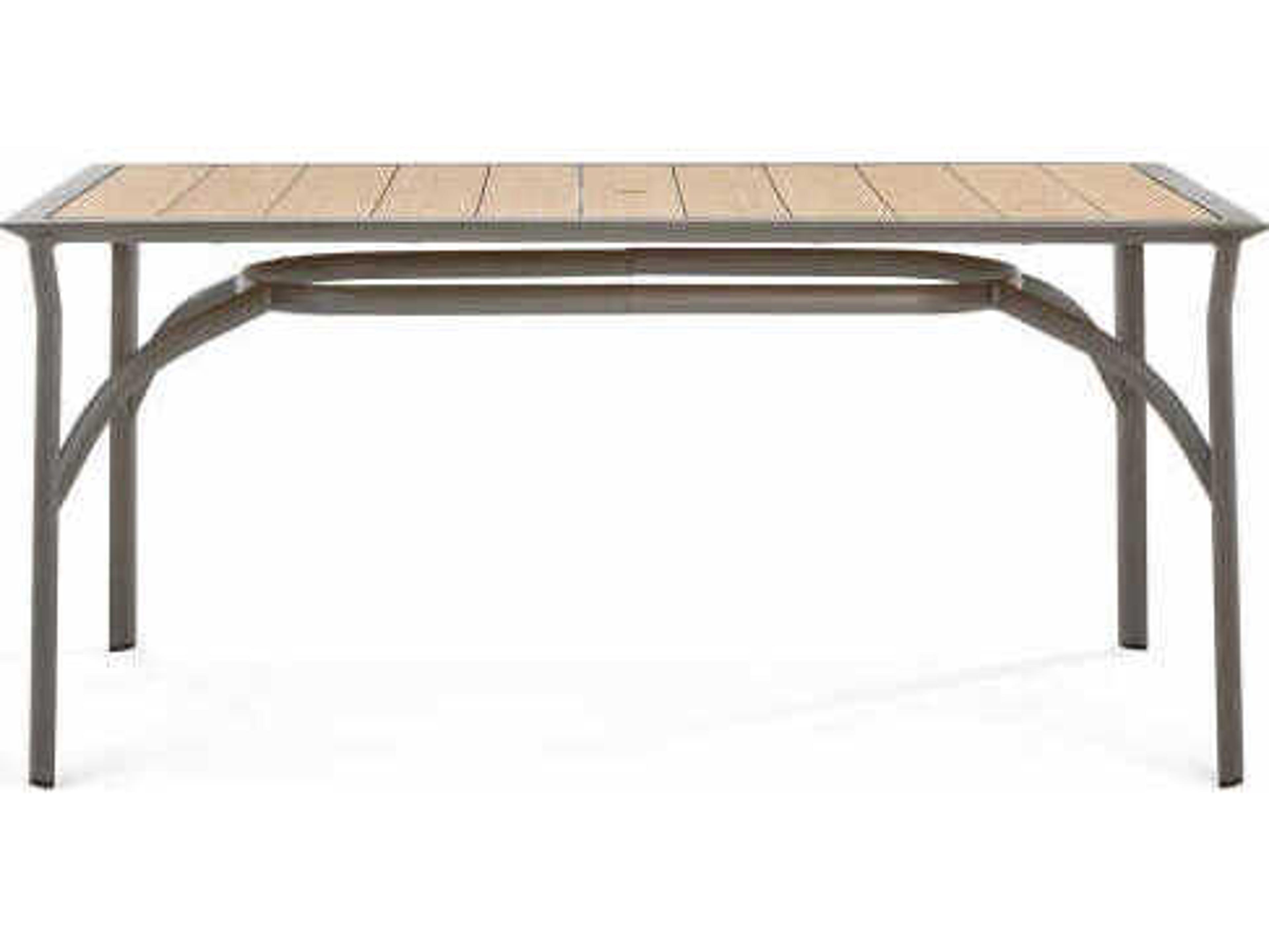 Winston Harper Aluminum Rectangular Outdoor Patio Dining Table