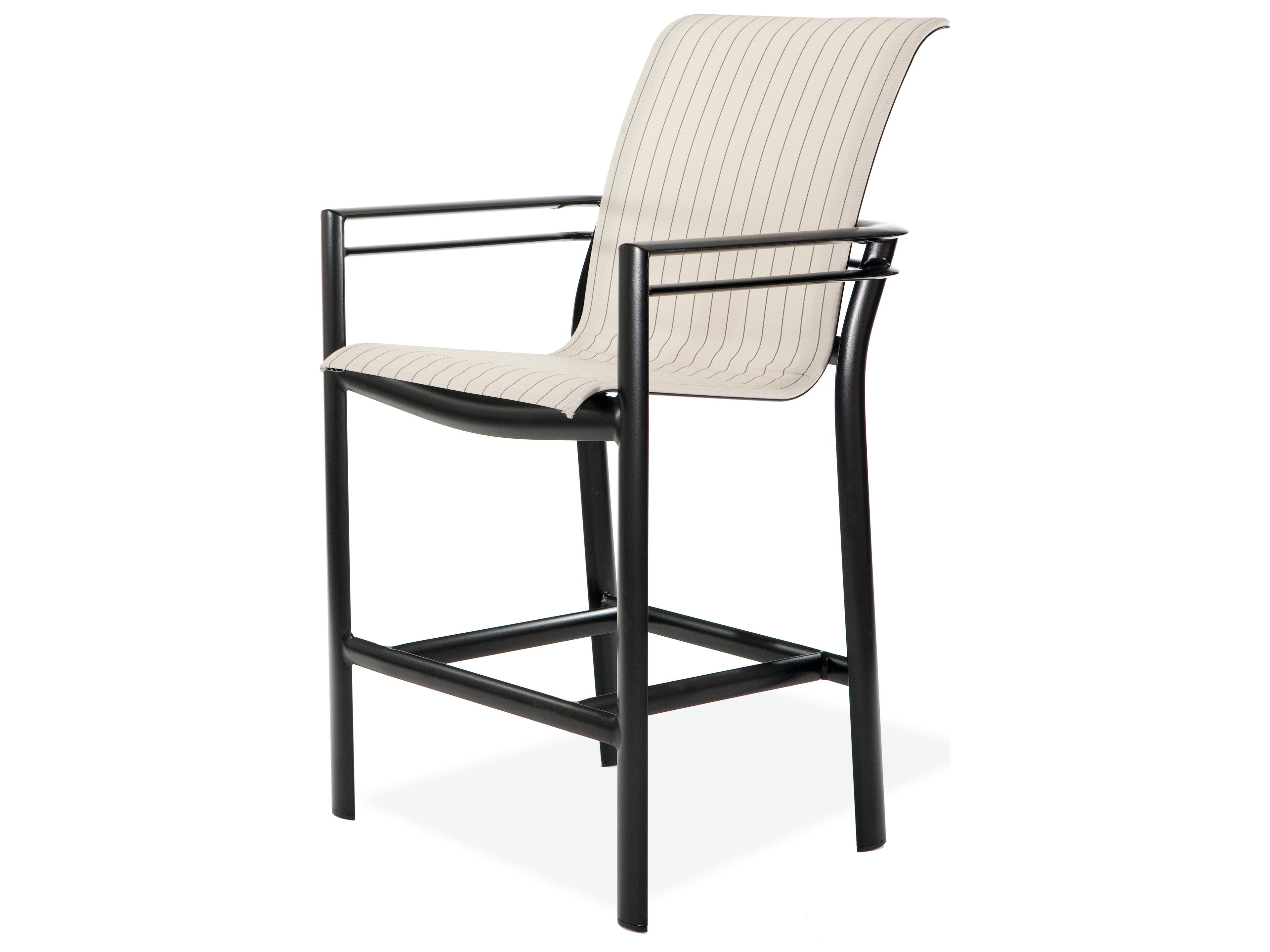 Southern Cay Sling Aluminum Arm Outdoor Patio Bar Stool
