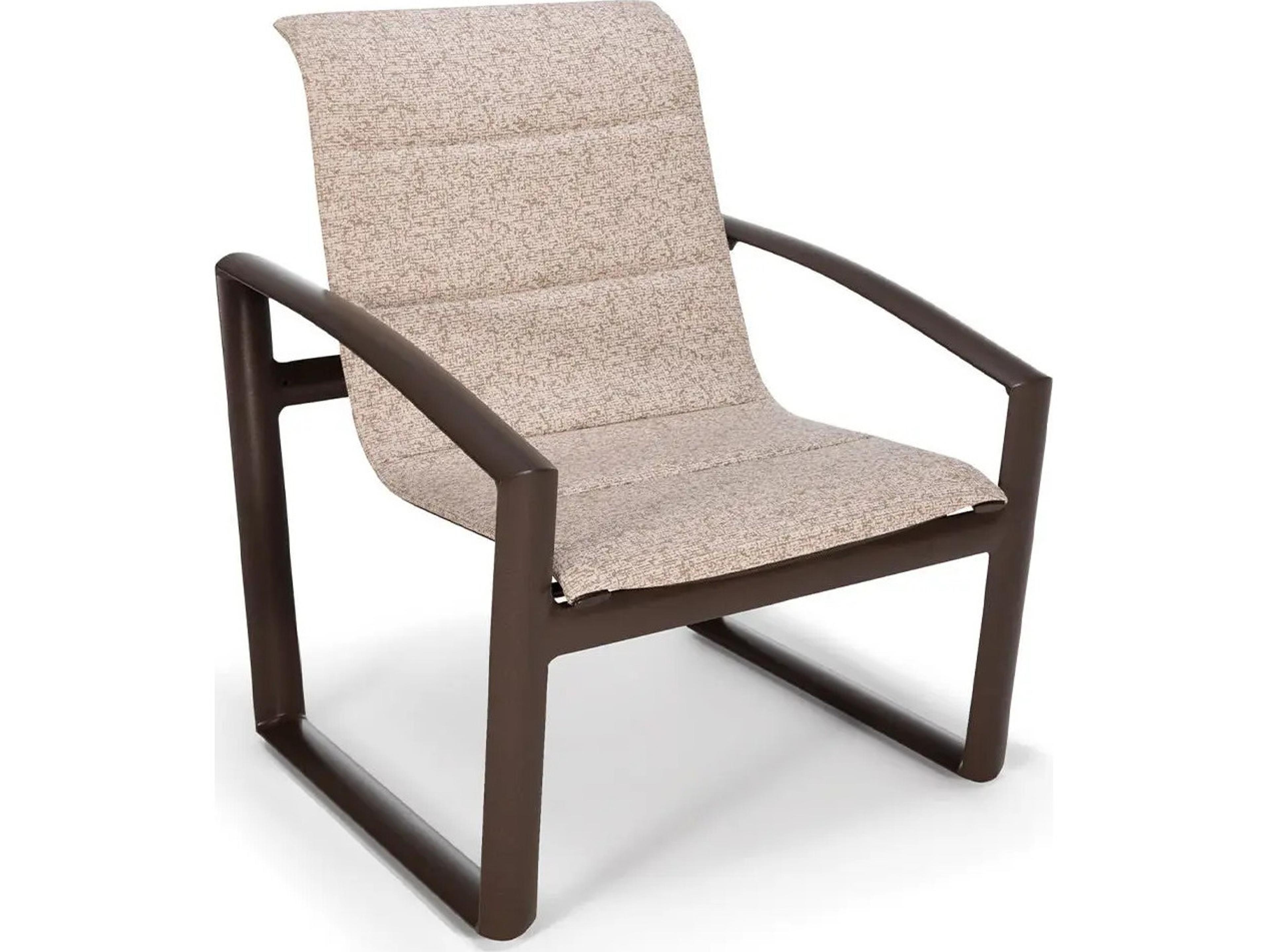 Icon Padded Sling Aluminum High Back Stationary Lounge Chair