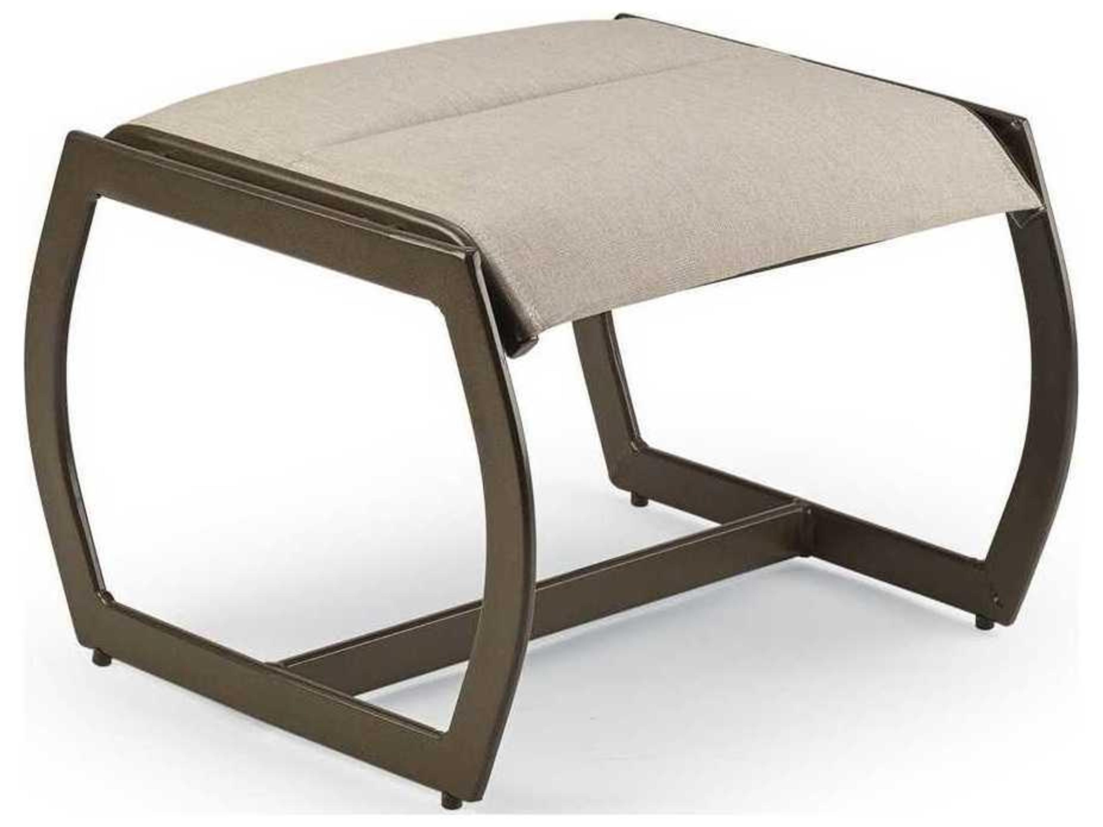 Key West Padded Sling Ottoman Aluminum Patio Furniture