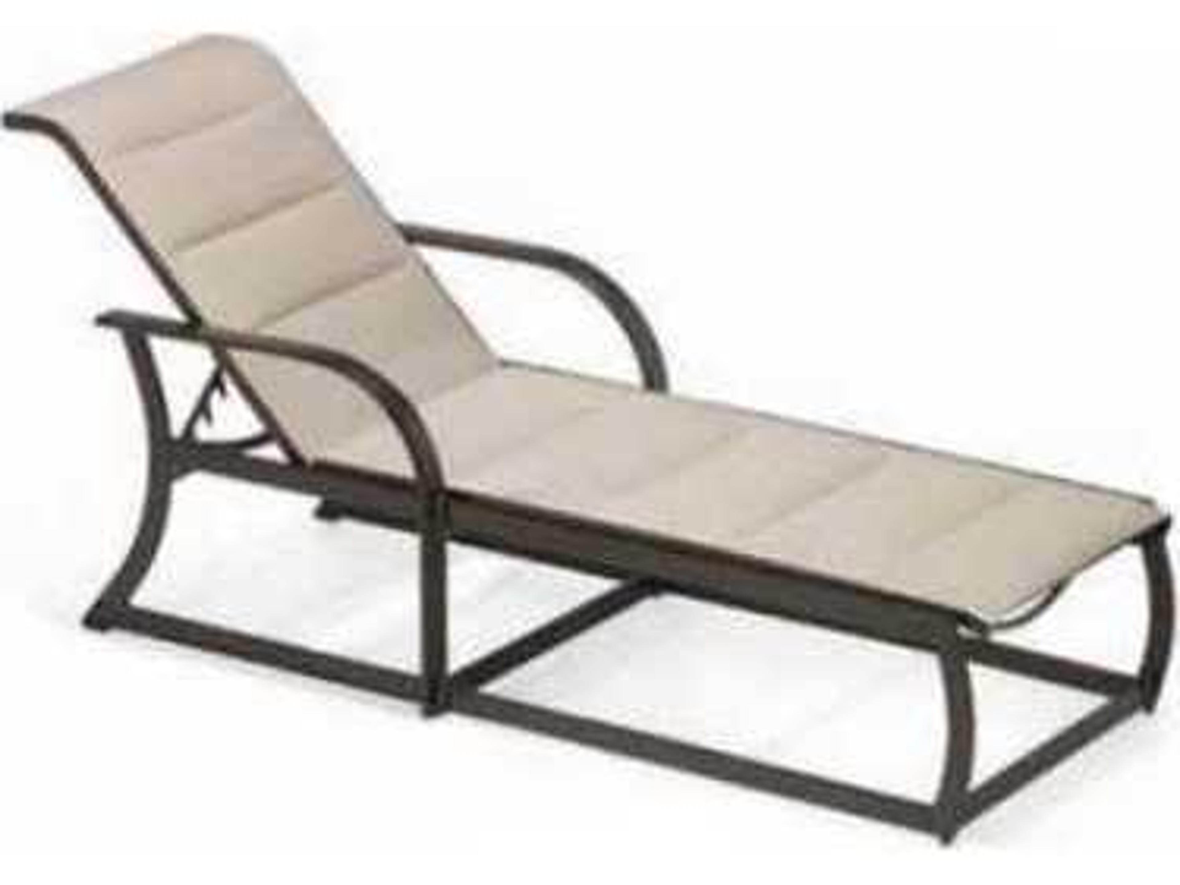 Key West Padded Sling Chaise Lounge Outdoor Patio Furniture