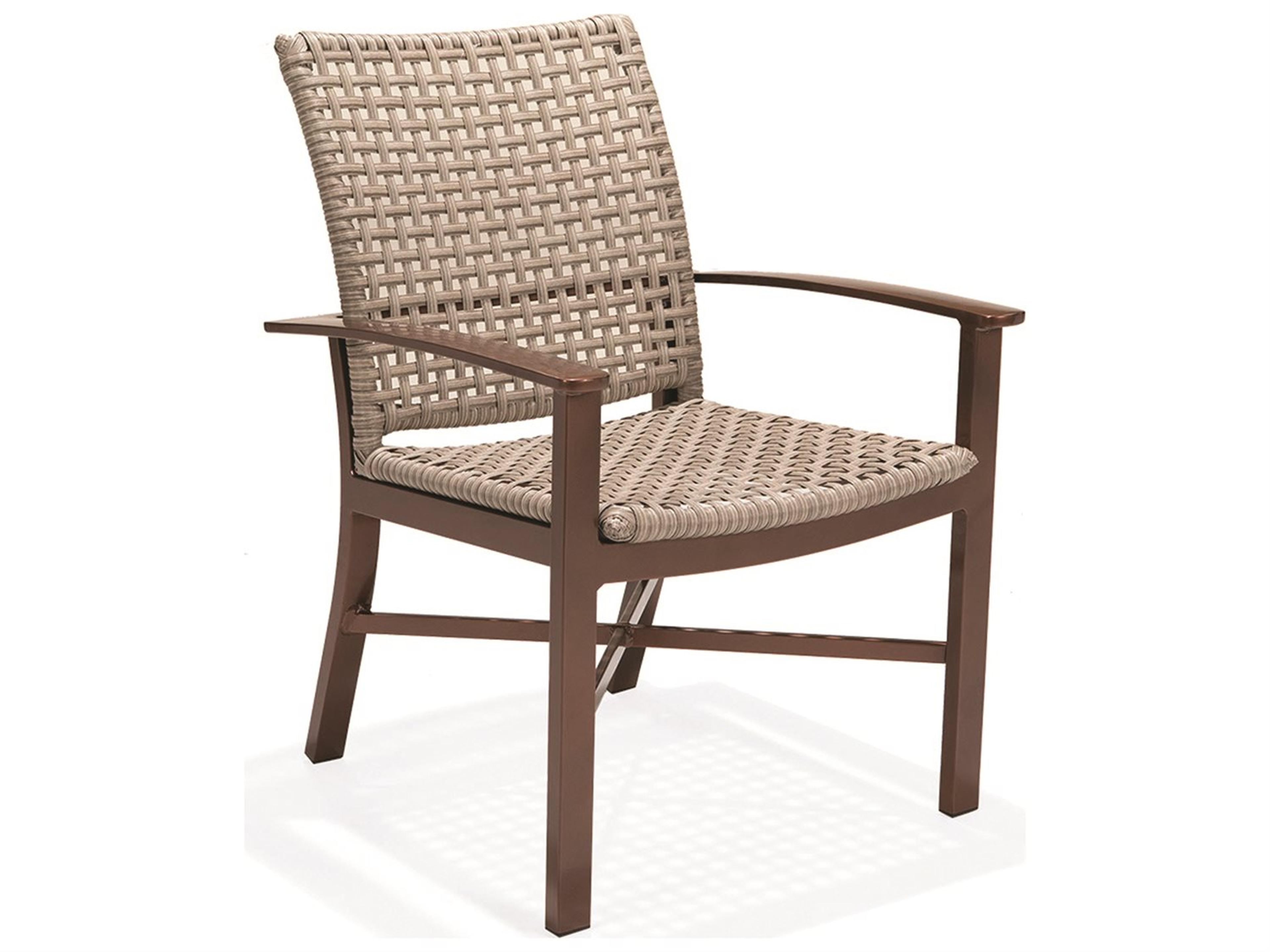 Jasper Woven Aluminum Outdoor Dining Arm Chair