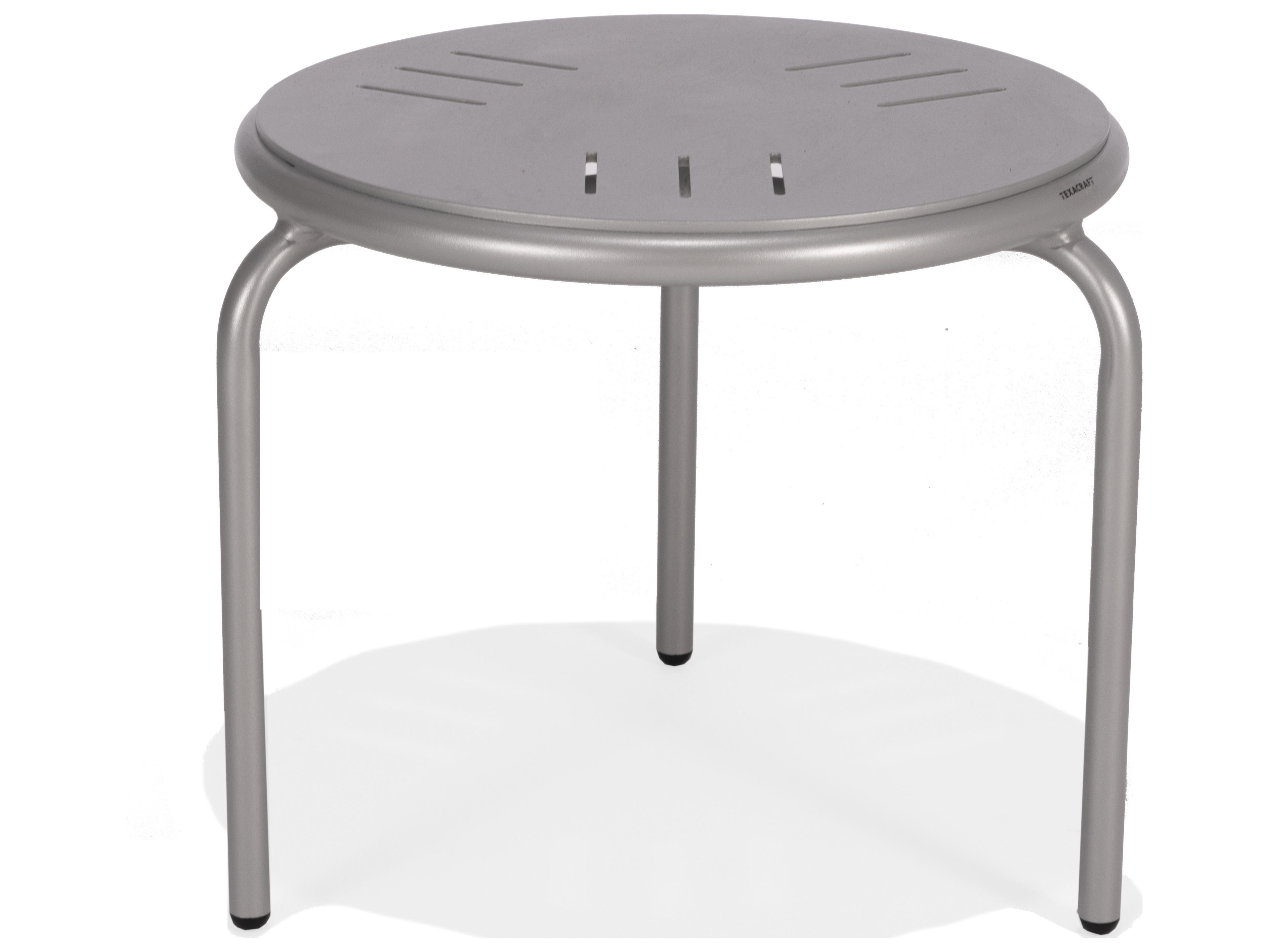 Oceans Aluminum 18" Round Occasional Table