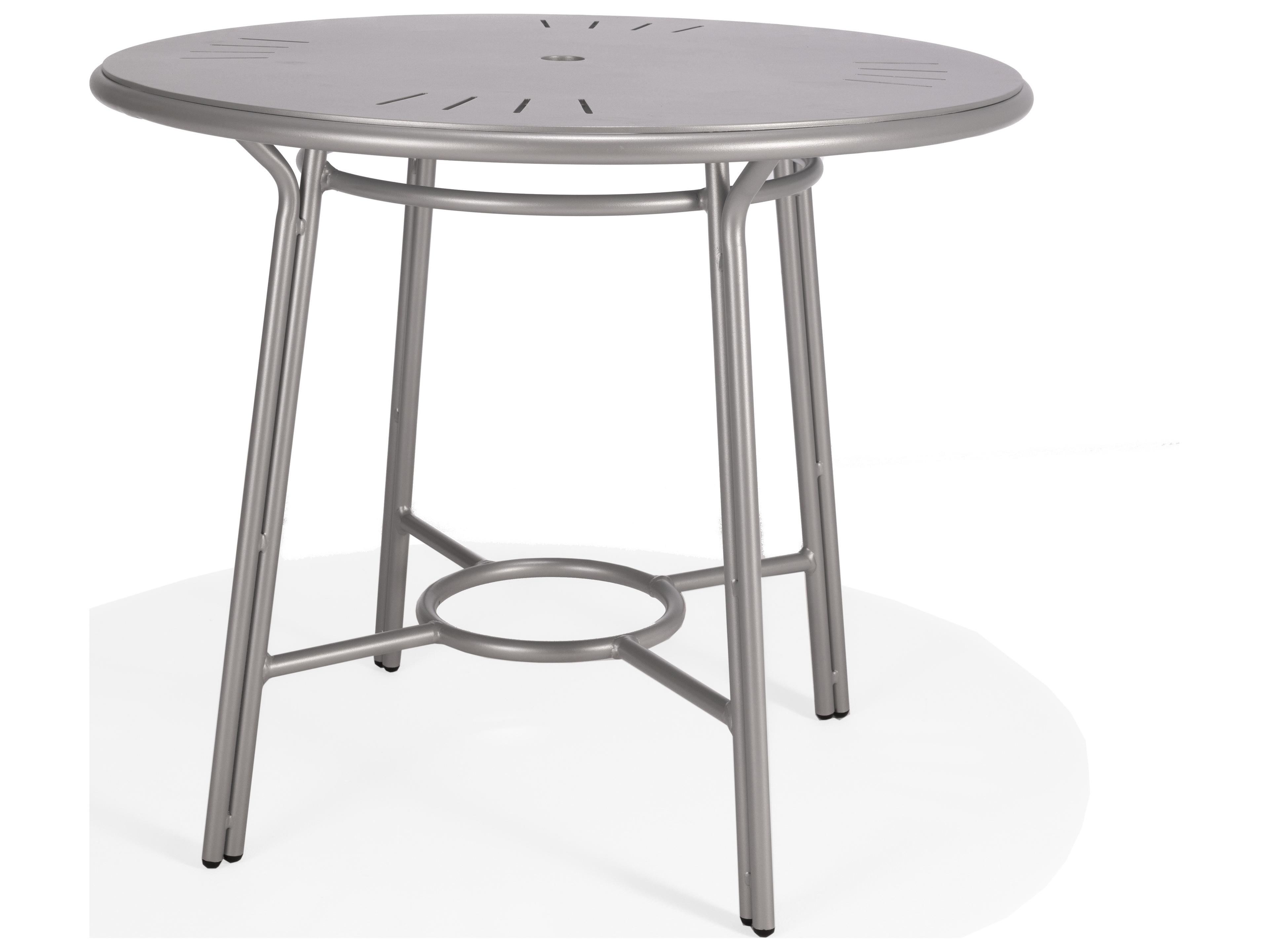 Oceans Aluminum 42" Round Counter Table with Umbrella Hole
