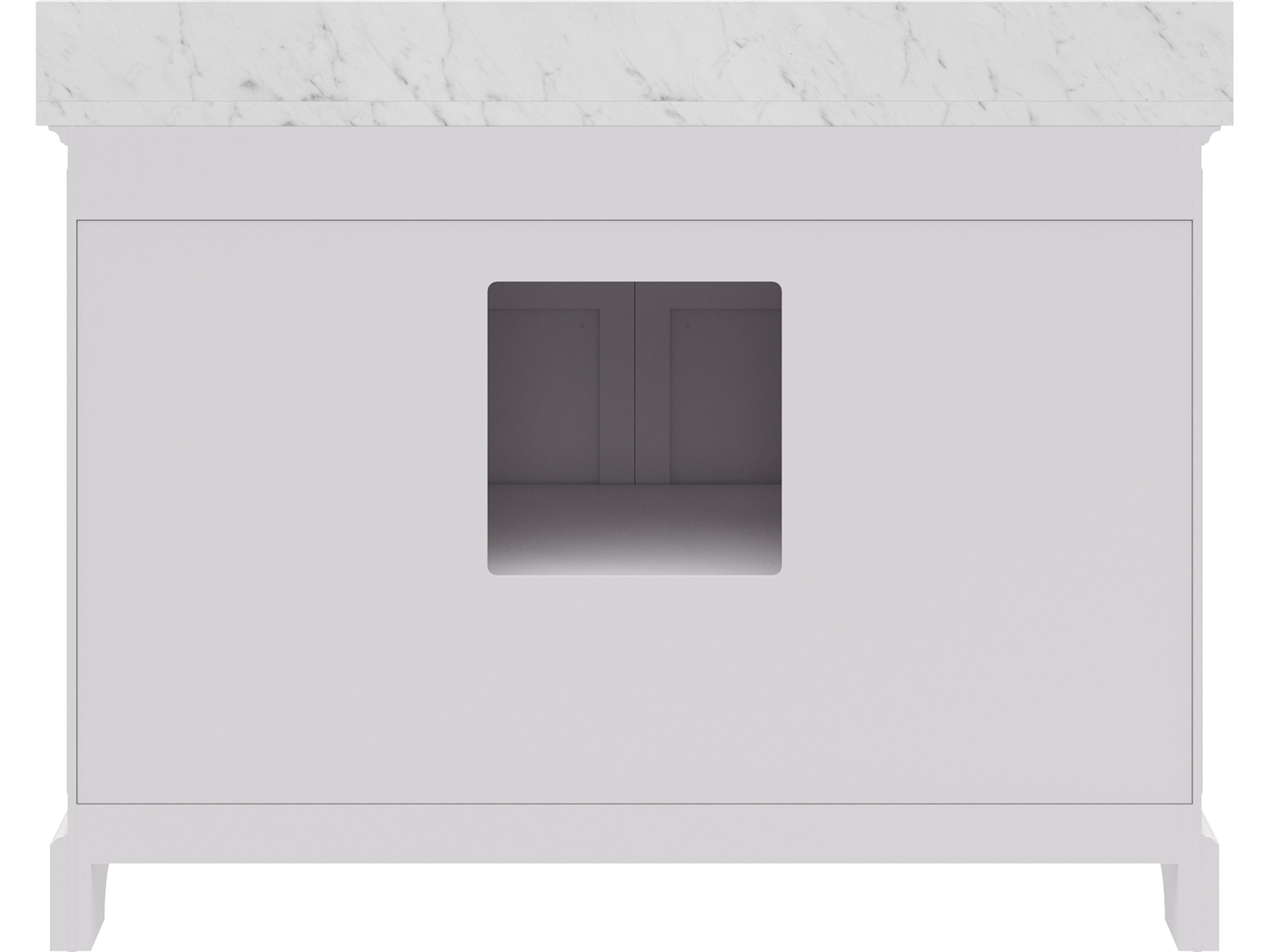 Water Creation Derby Single Sink Carrara White Marble Countertop Bath Vanity In Pure White with Oval Mirror (S)