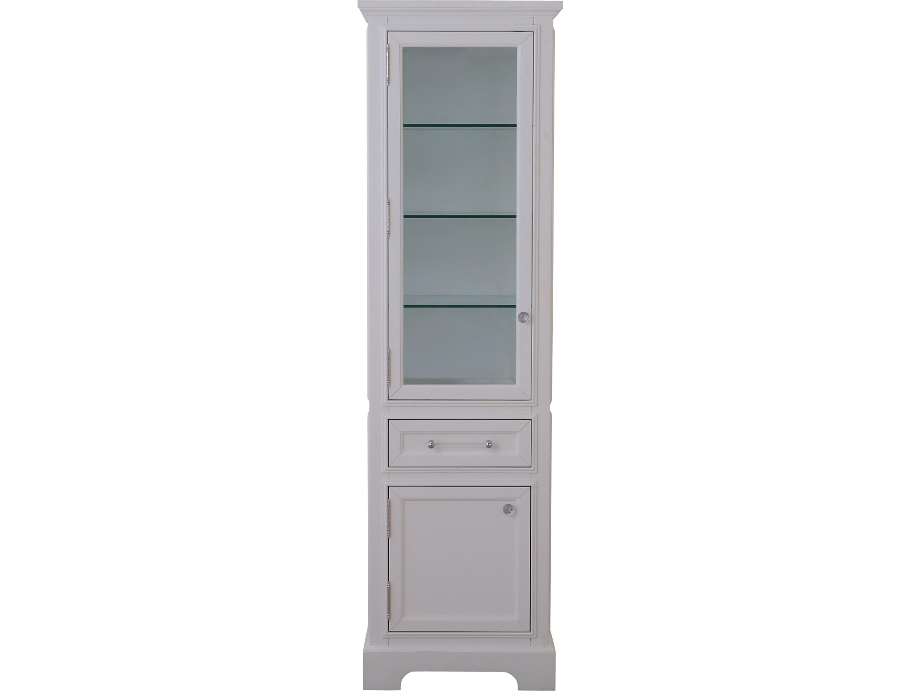 Derby Linen Cabinet In Pure White