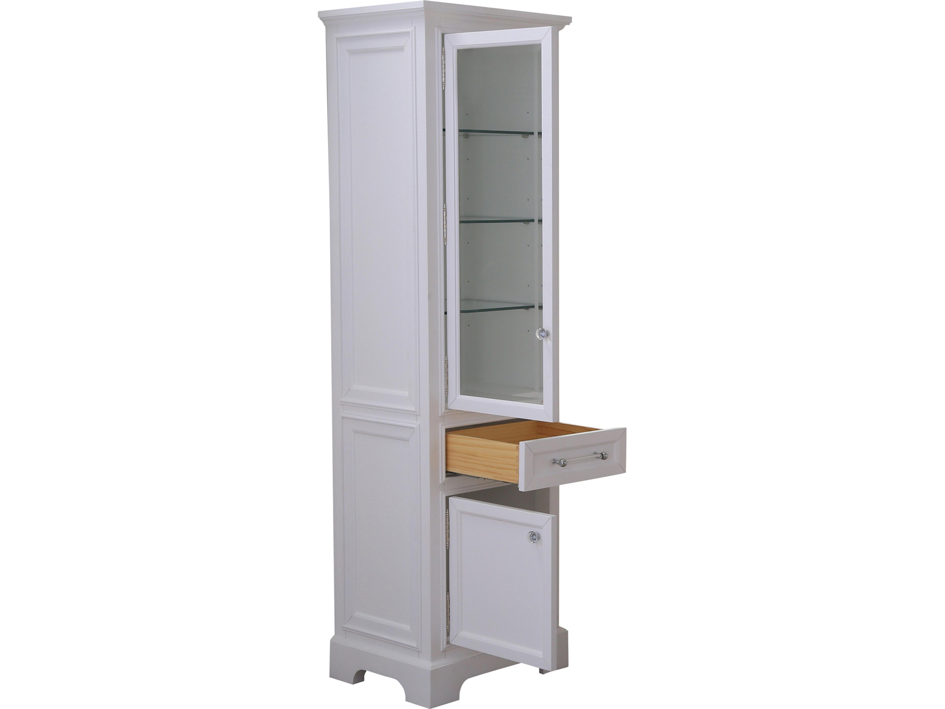 Water Creation Derby Linen Cabinet In Pure White