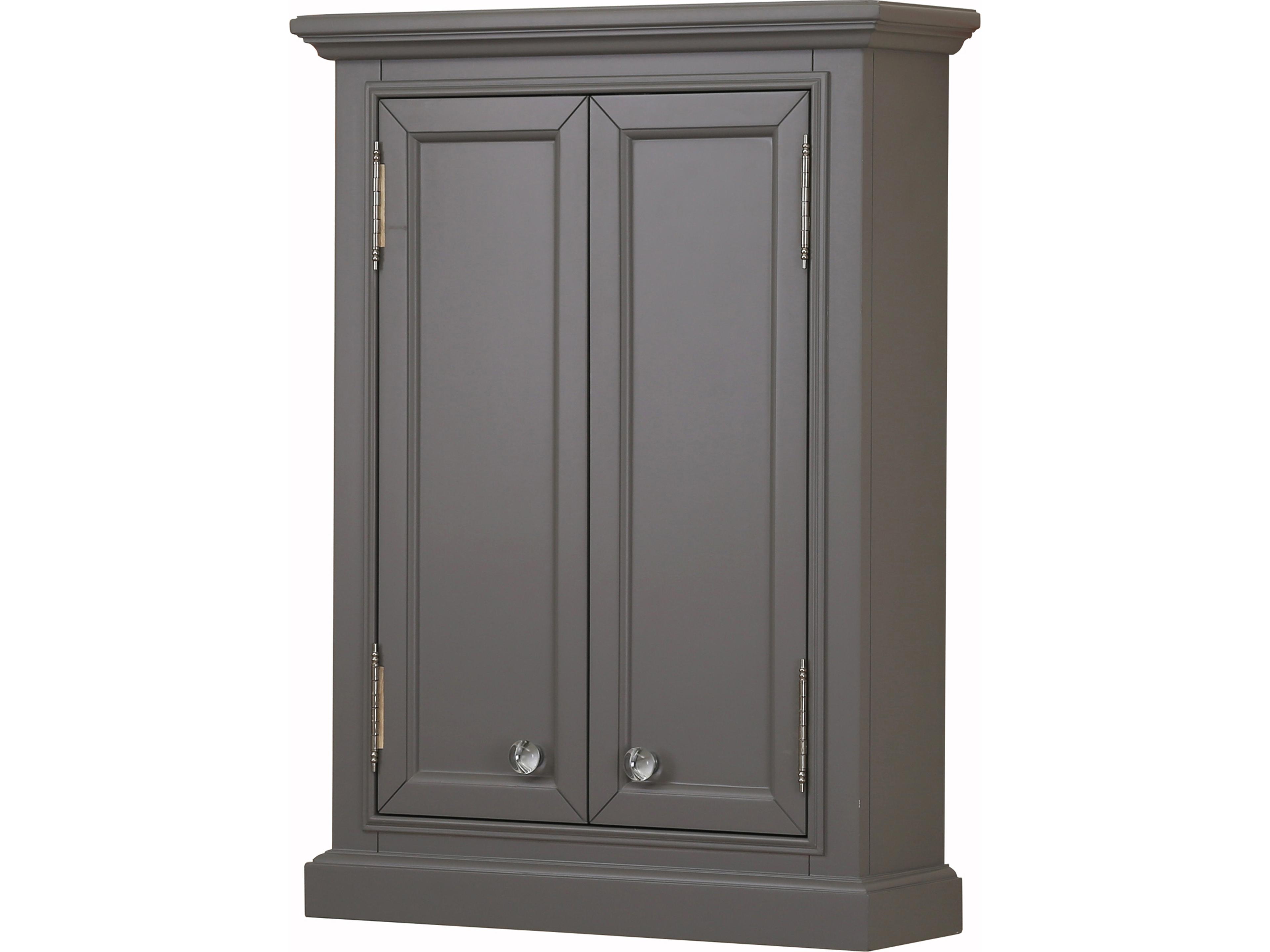 Water Creation Derby Chrome Cashmere Grey Rubberwood Accent Chest