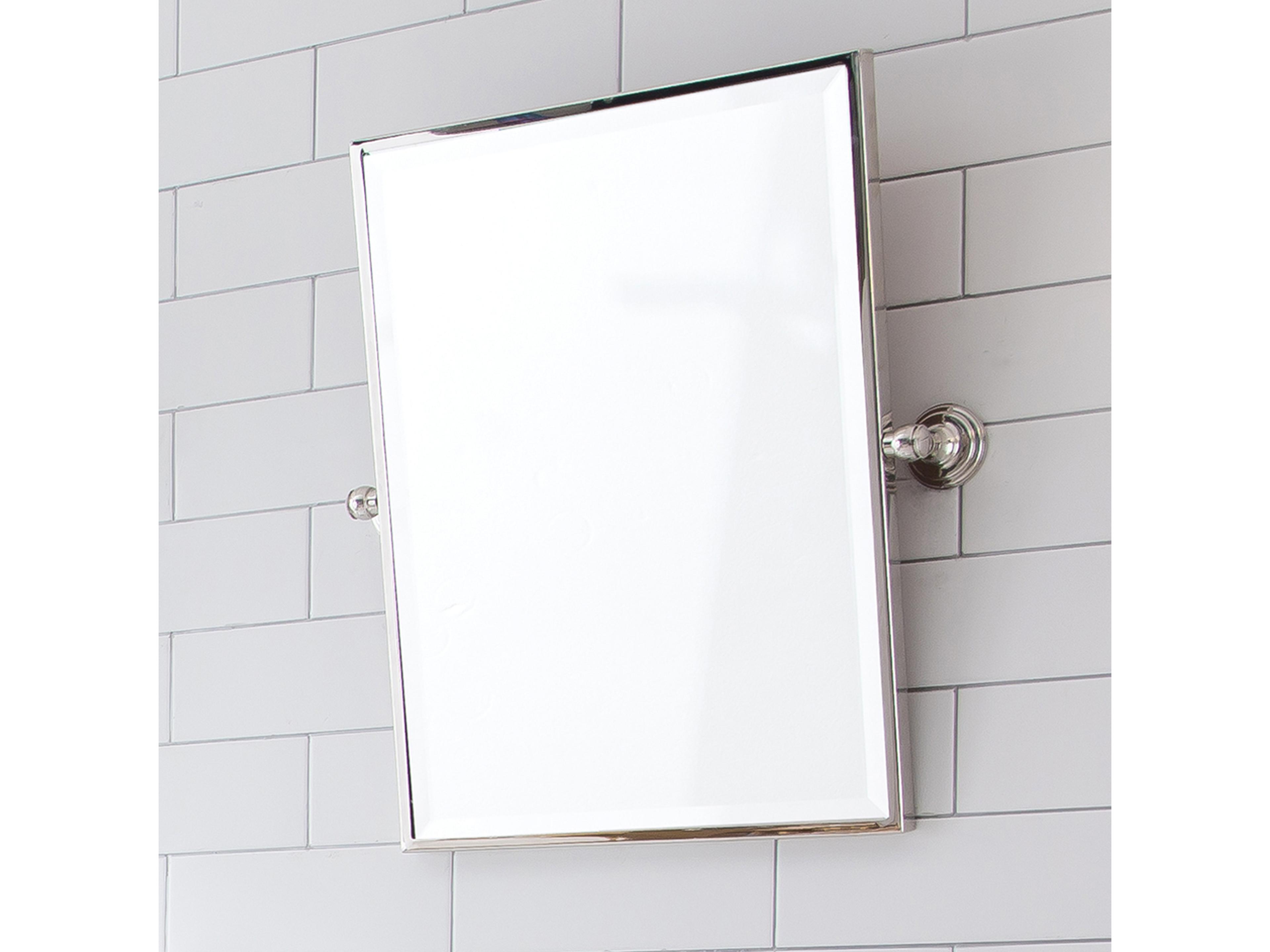 Water Creation Empire Chrome Wall Mirror Rectangular