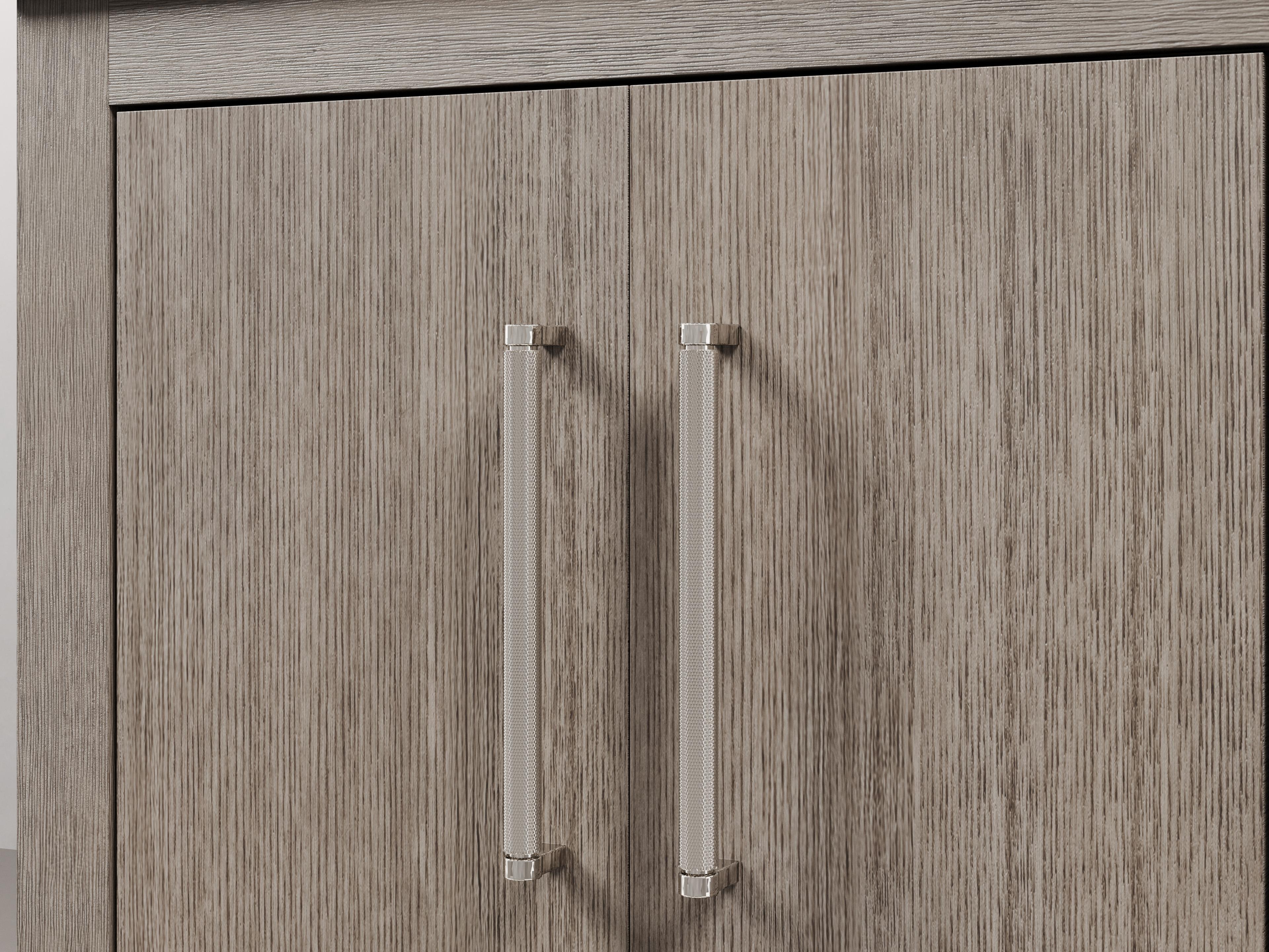 Water Creation Hugo Single Sink Carrara White Marble Countertop Bath Vanity in Grey Oak with Chrome Hardware, Gooseneck Faucet and Rectangular Mirror (S)