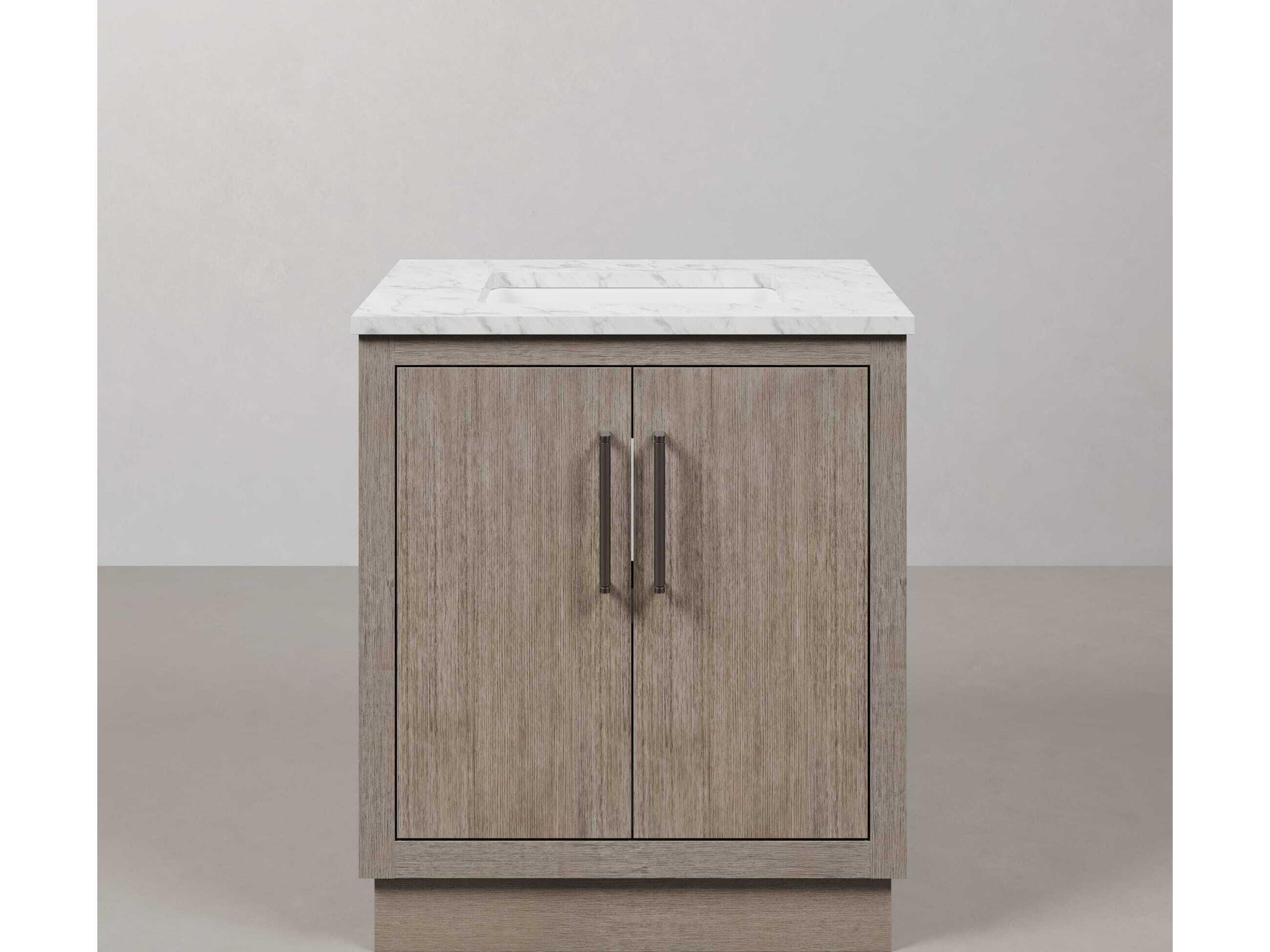 Water Creation Hugo Vanity in Grey Oak